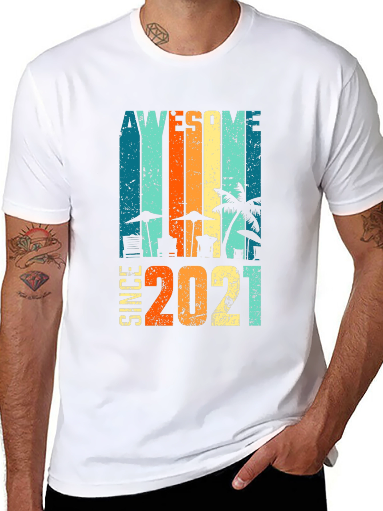 Awesome Since 2021 Beach T-Shirt