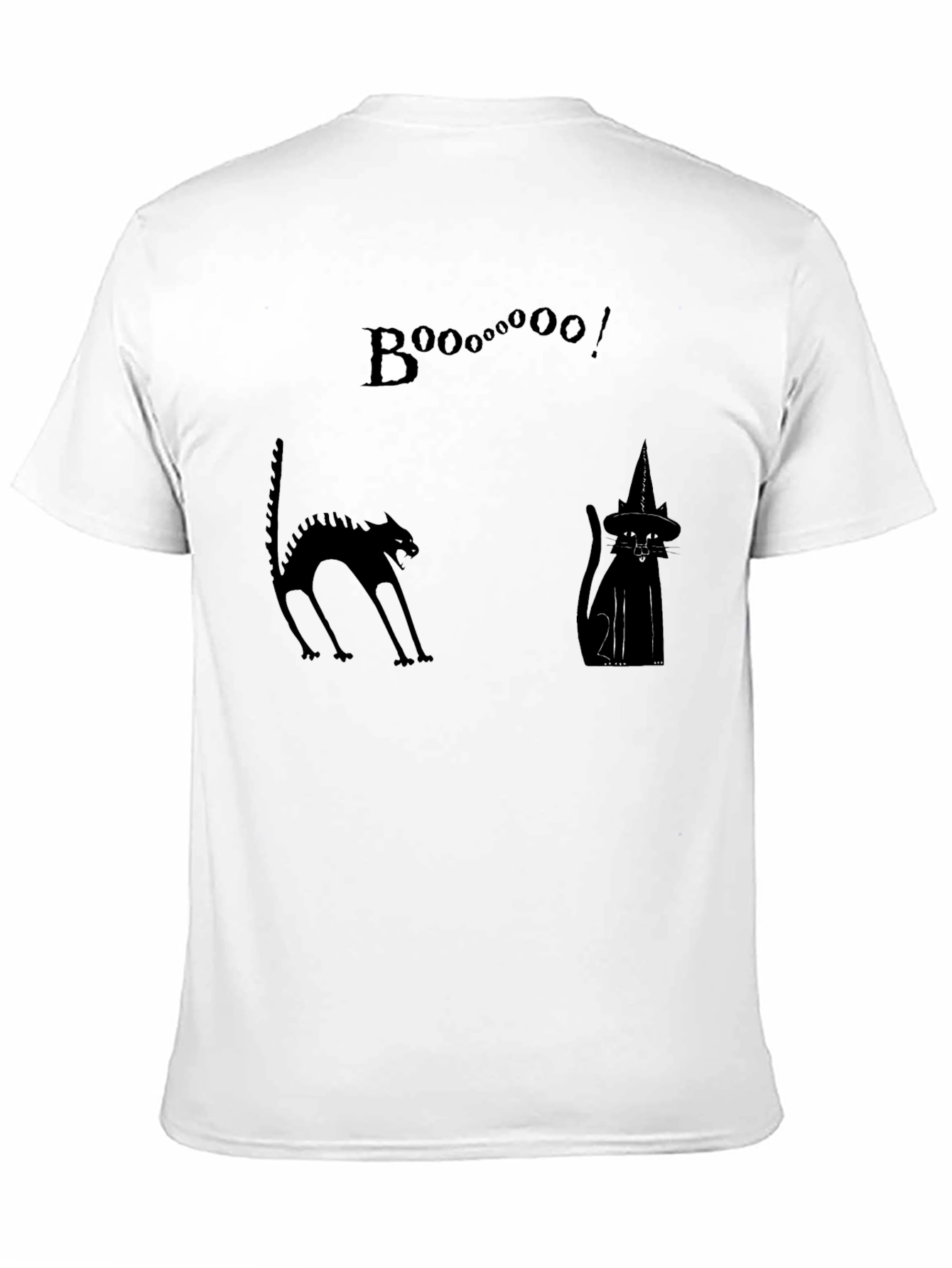 Boo! Black Cat Halloween Graphic Tee