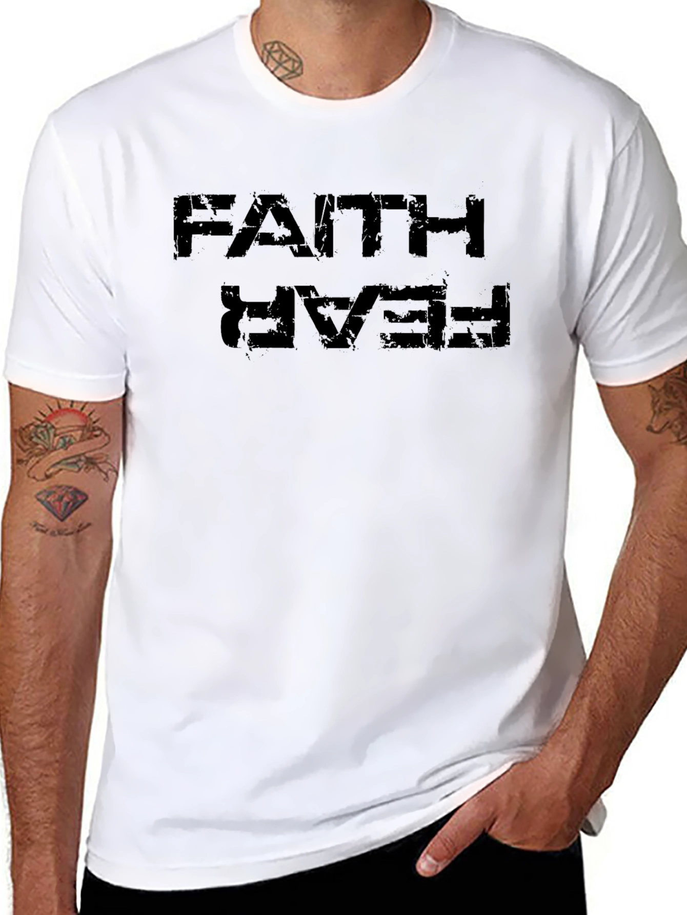 Faith Over Fear Graphic Tee - Mens