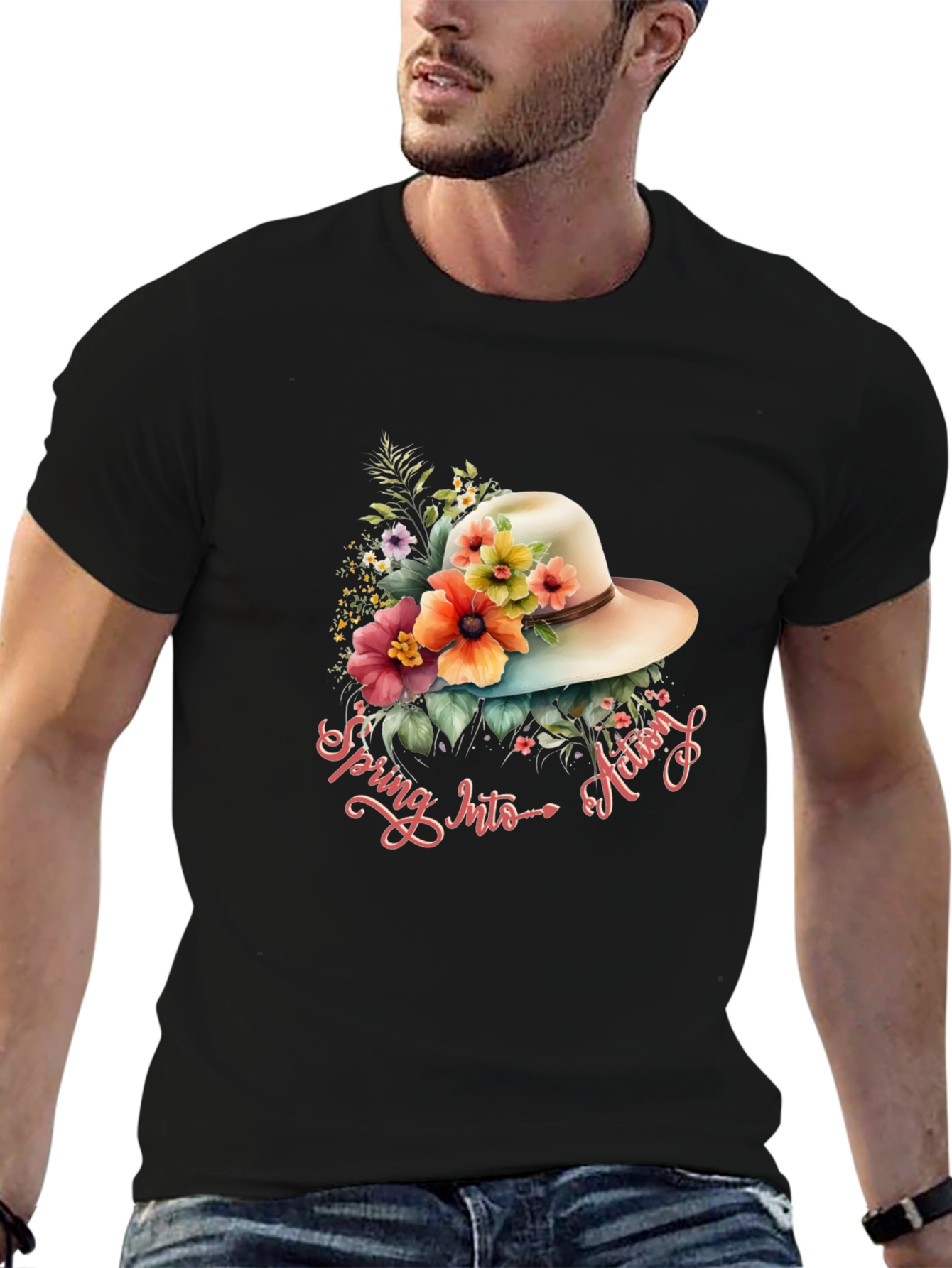 Spring into Action Graphic T-Shirt