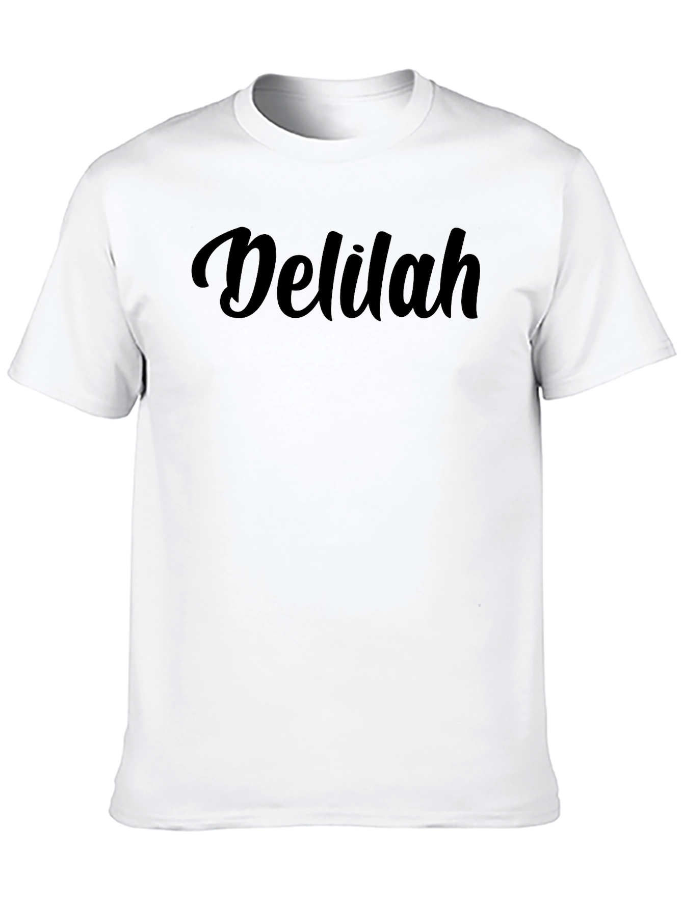 Delilah Graphic Tee - Stylish Unisex Black T-Shirt