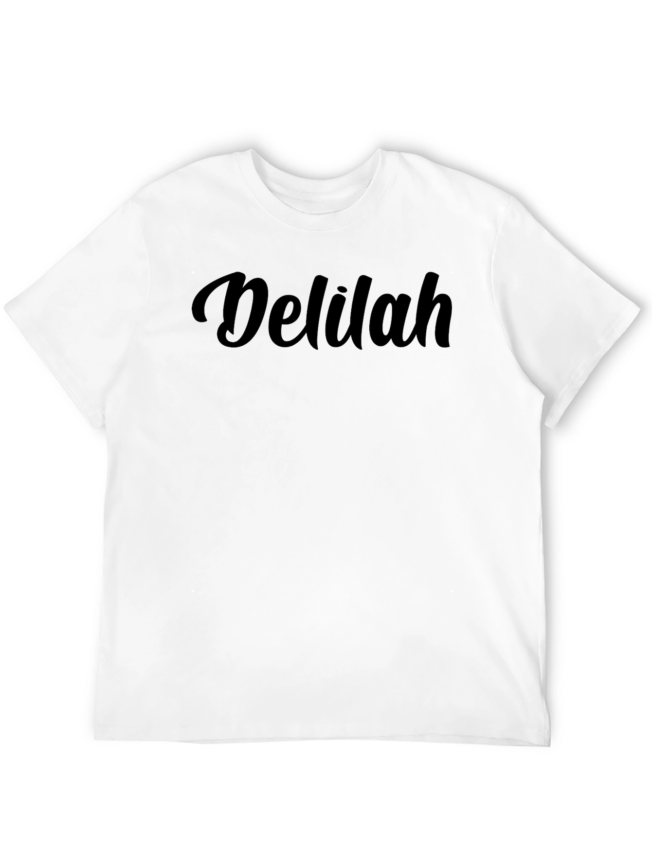 Delilah Graphic Tee - Stylish Unisex Black T-Shirt