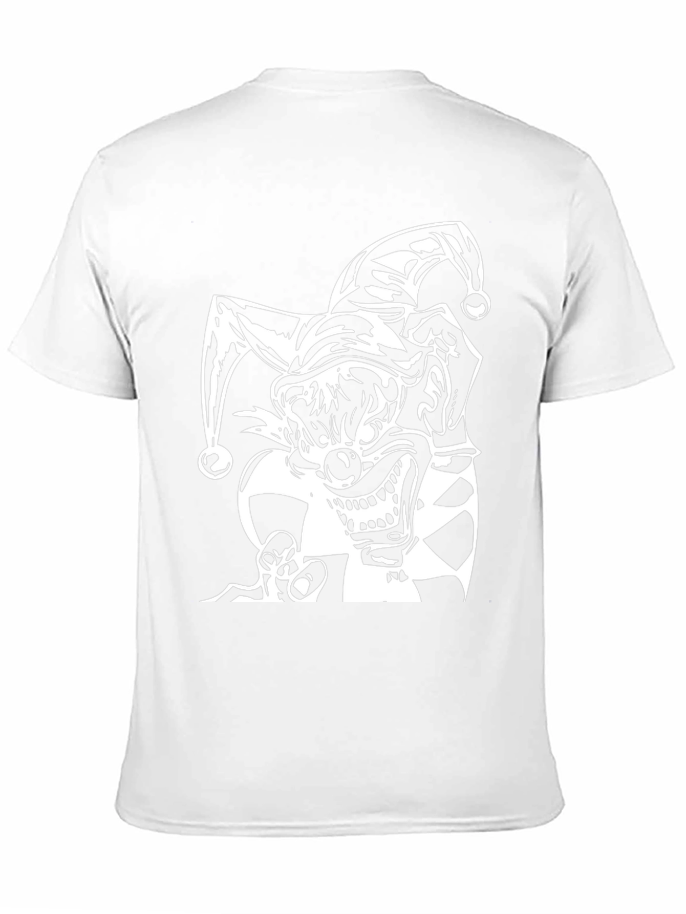Evil Jester Graphic Tee - Black Cotton Shirt