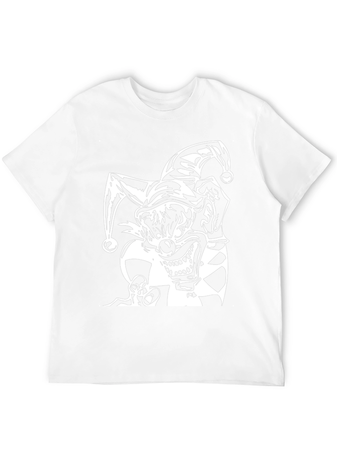 Evil Jester Graphic Tee - Black Cotton Shirt