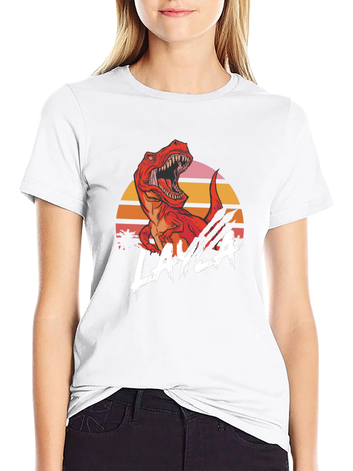 Retro Dinosaur Layla T-Shirt