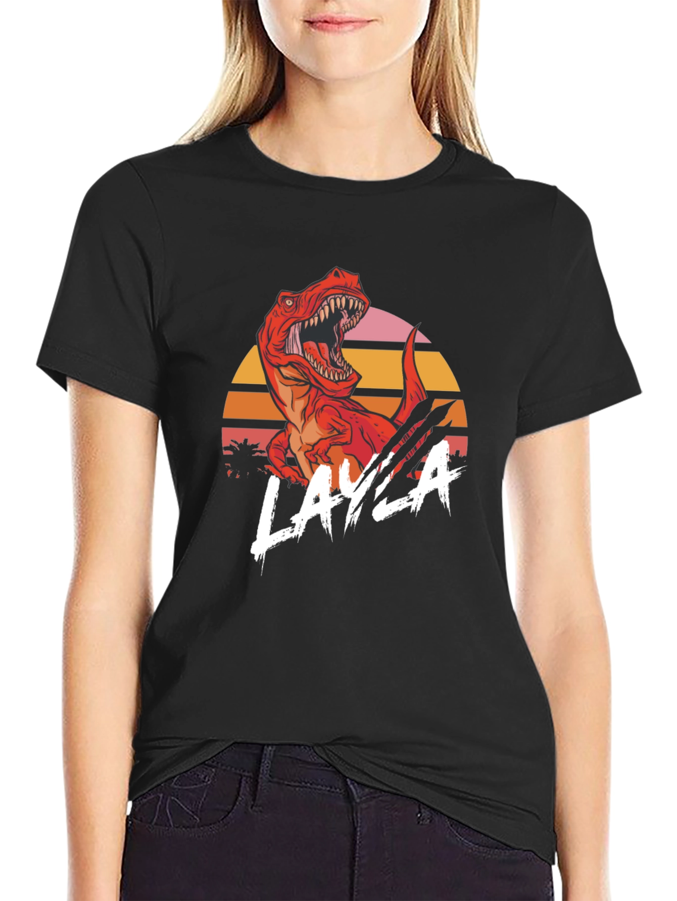 Retro Dinosaur Layla T-Shirt