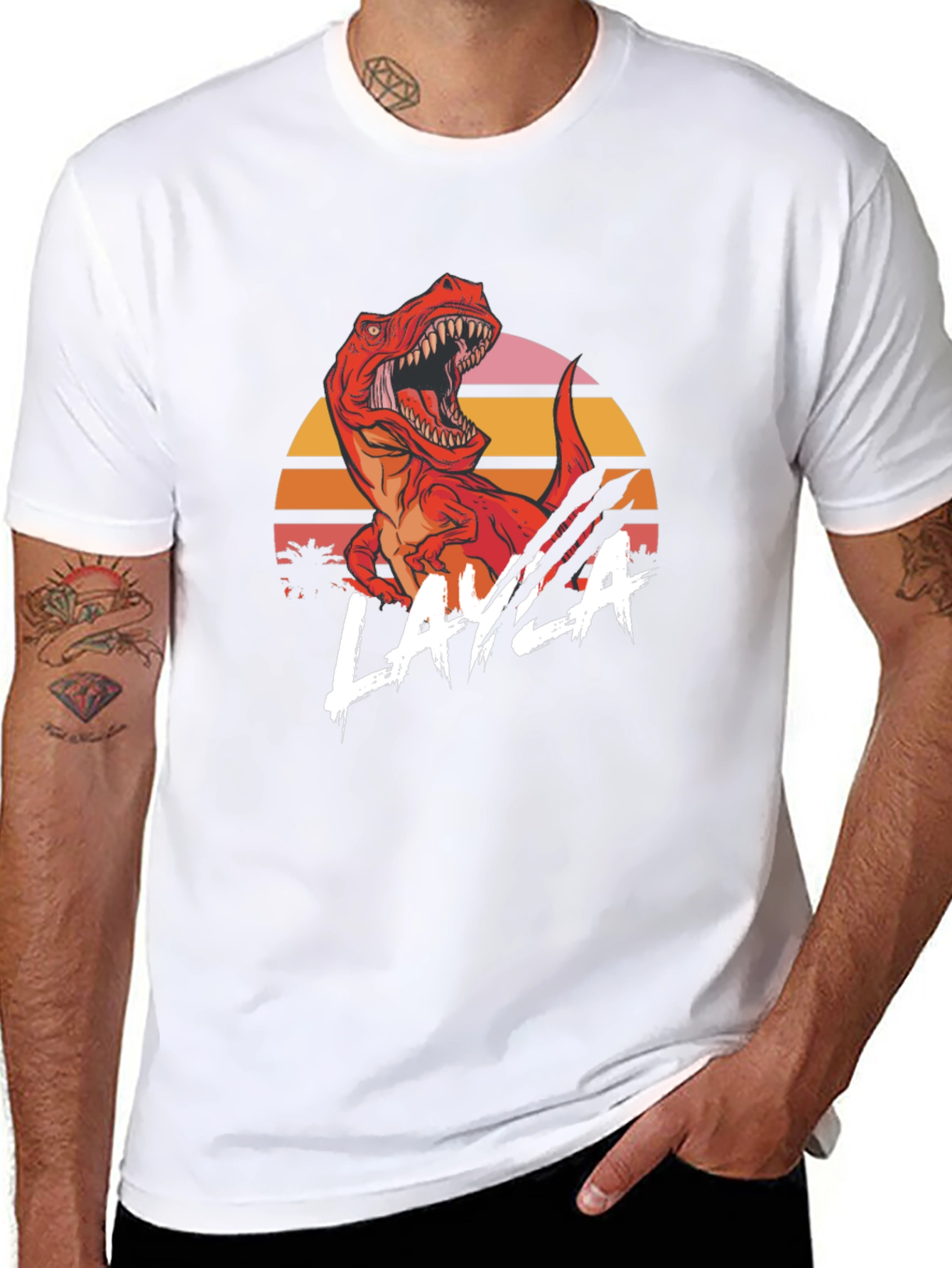 Retro Dinosaur Layla T-Shirt