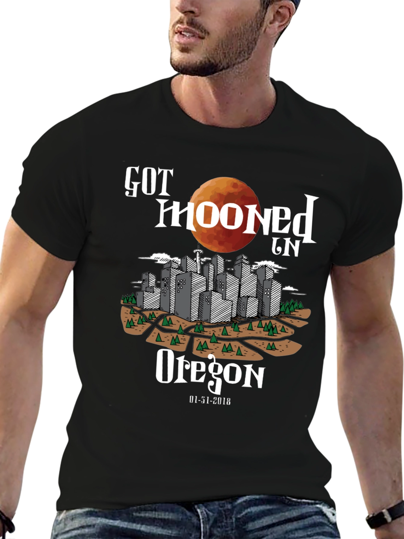 Got Mooned in Oregon Eclipse T-Shirt