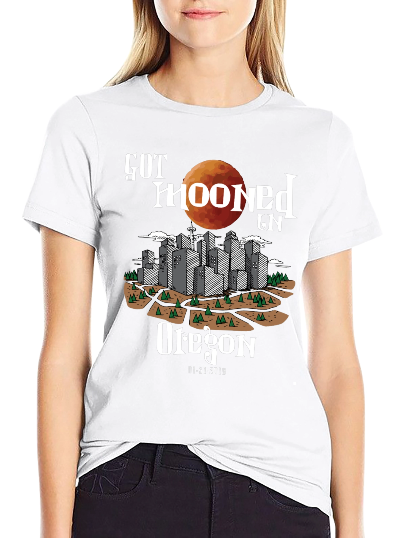 Got Mooned in Oregon Eclipse T-Shirt
