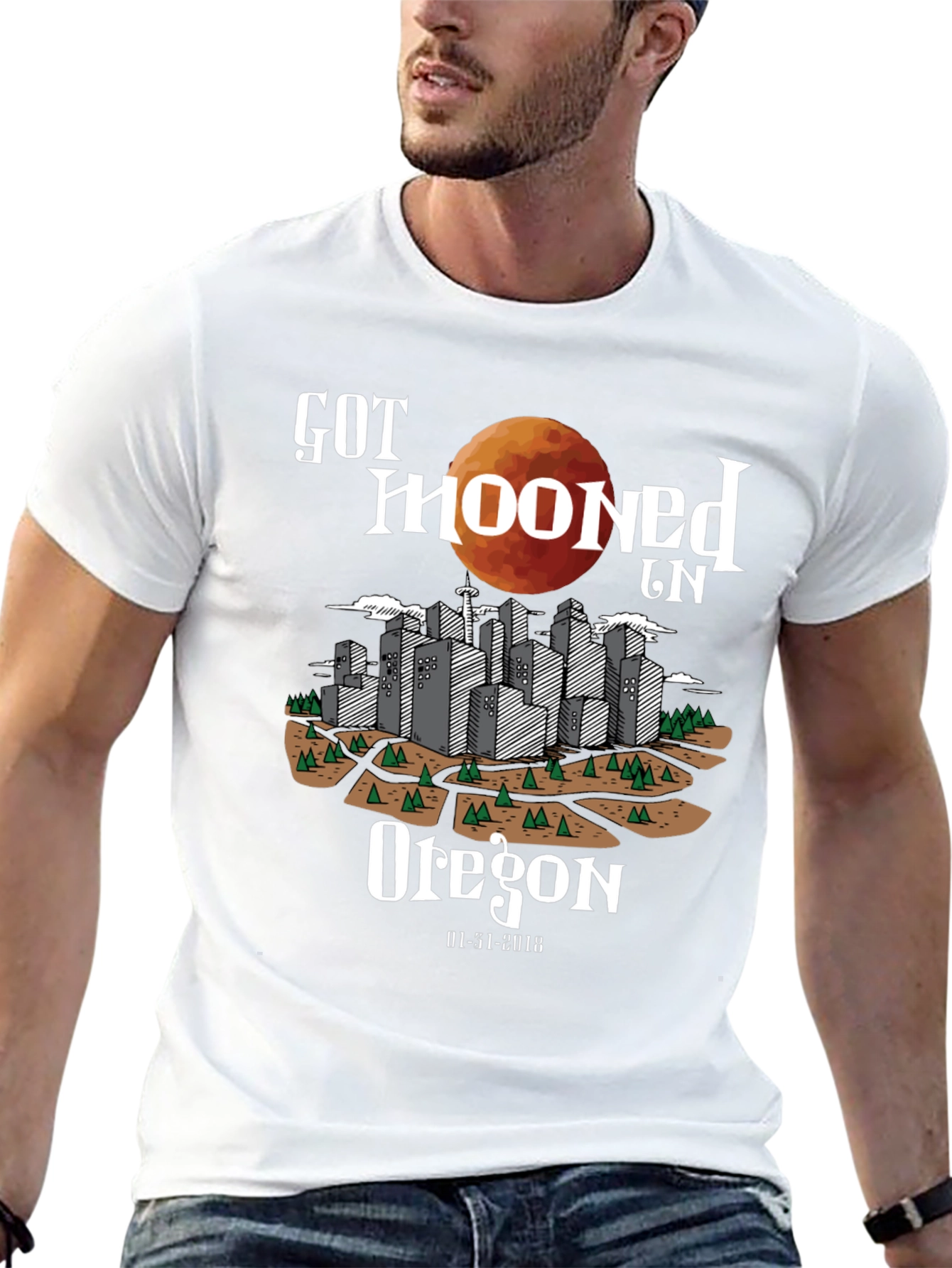Got Mooned in Oregon Eclipse T-Shirt