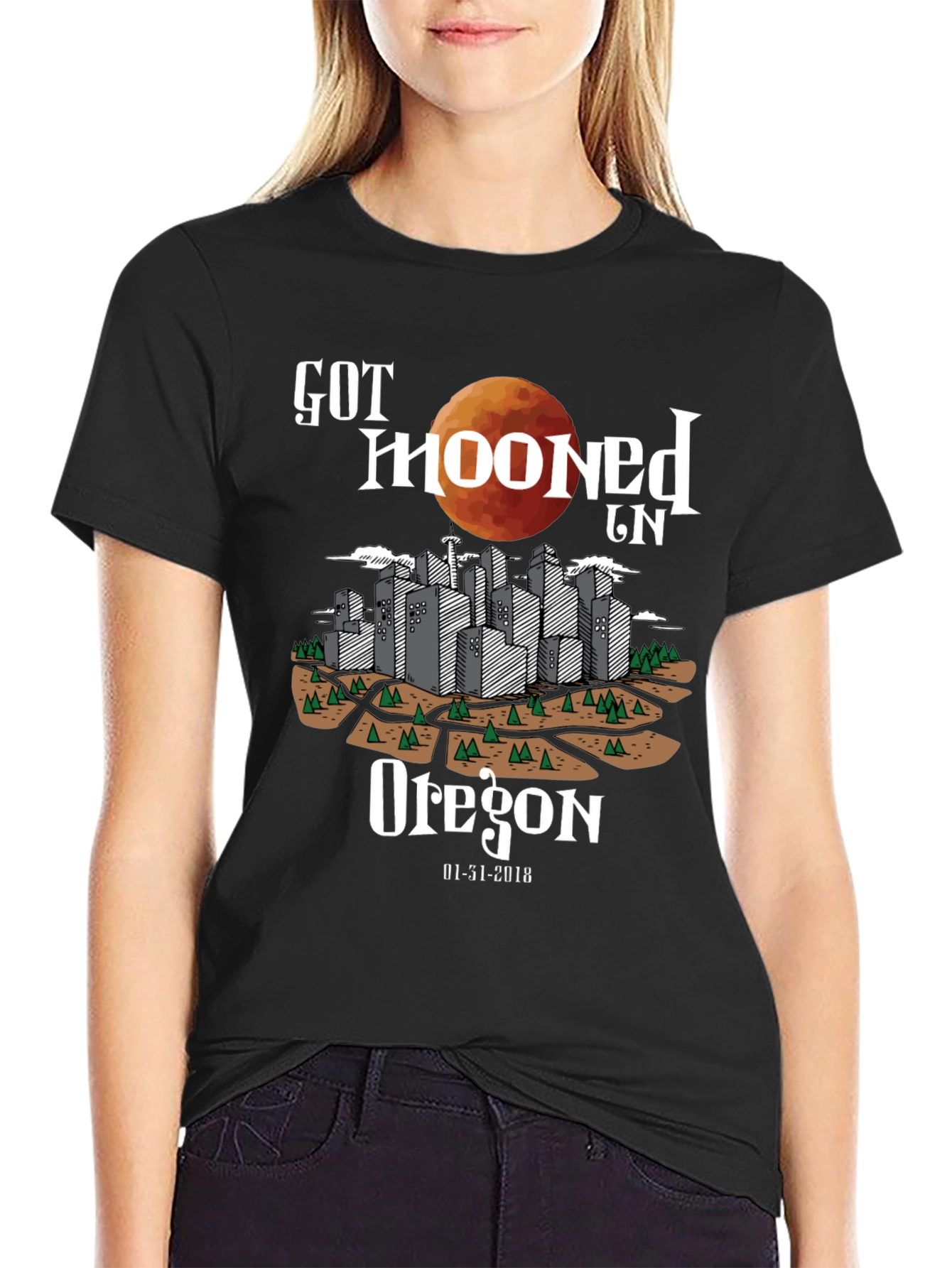 Got Mooned in Oregon Eclipse T-Shirt