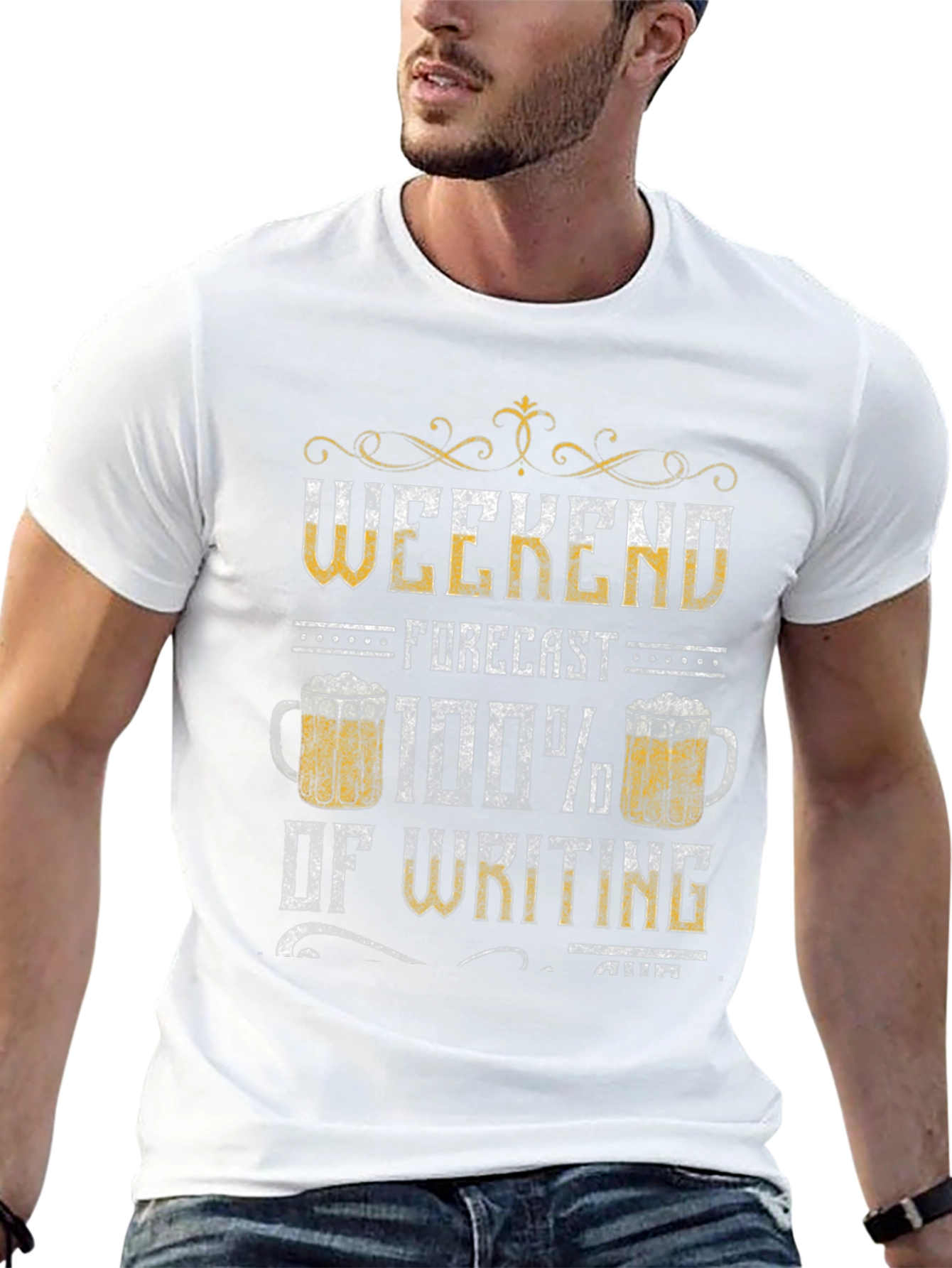 Weekend Forecast Writing Tee