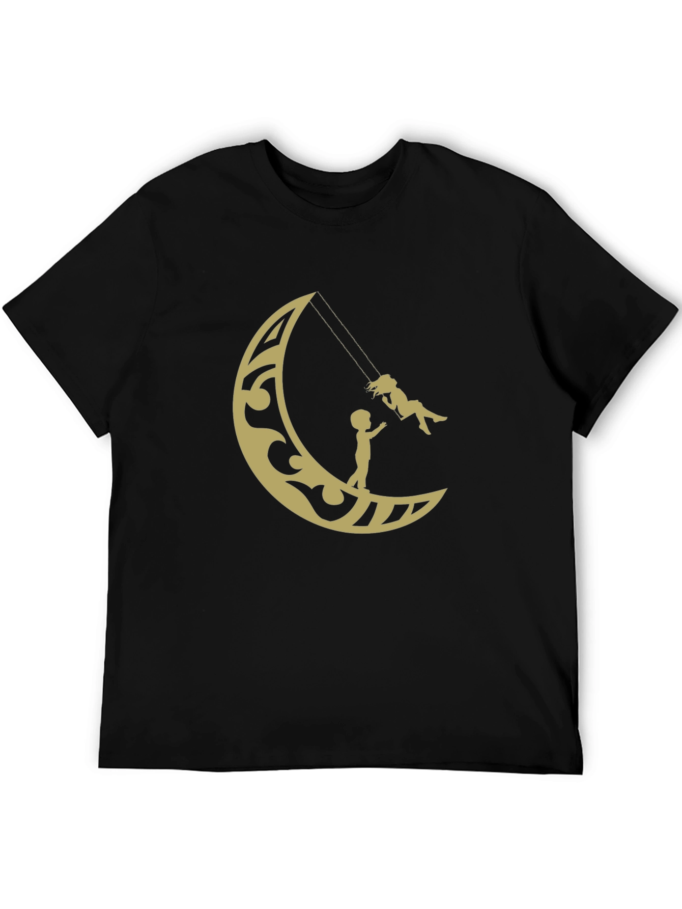 Moon Swing Graphic Tee - Stylish Cotton T-Shirt