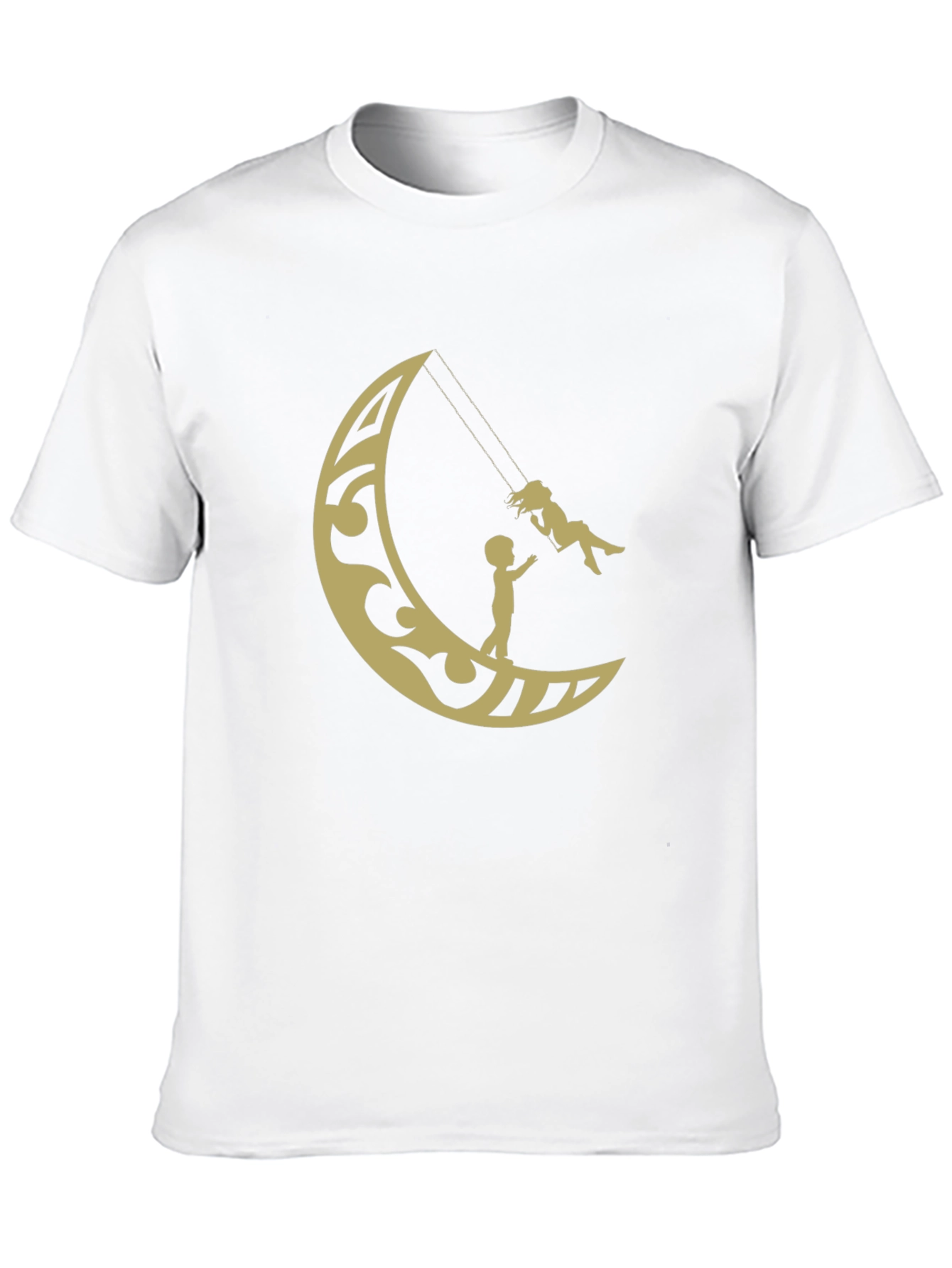 Moon Swing Graphic Tee - Stylish Cotton T-Shirt
