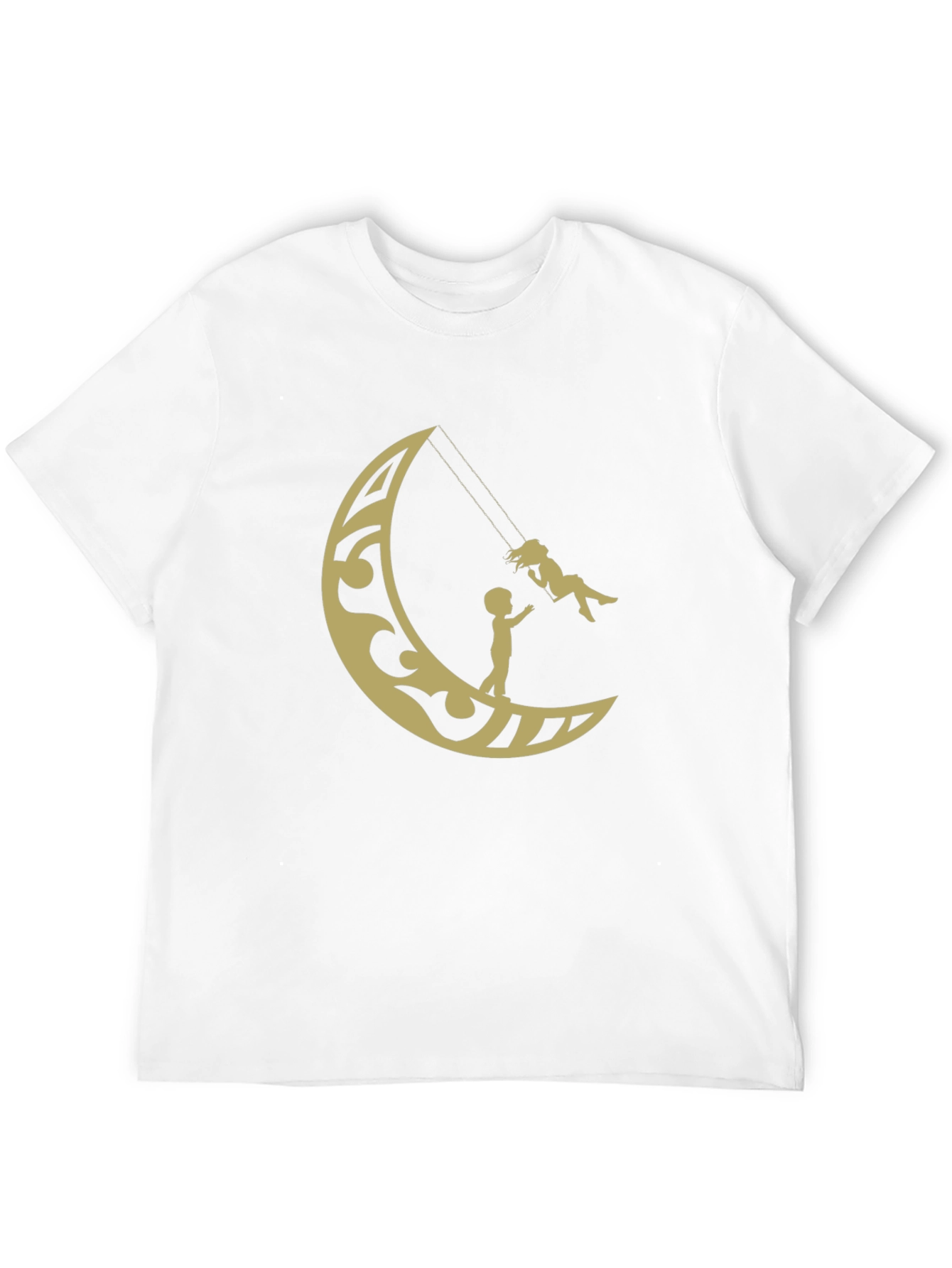 Moon Swing Graphic Tee - Stylish Cotton T-Shirt