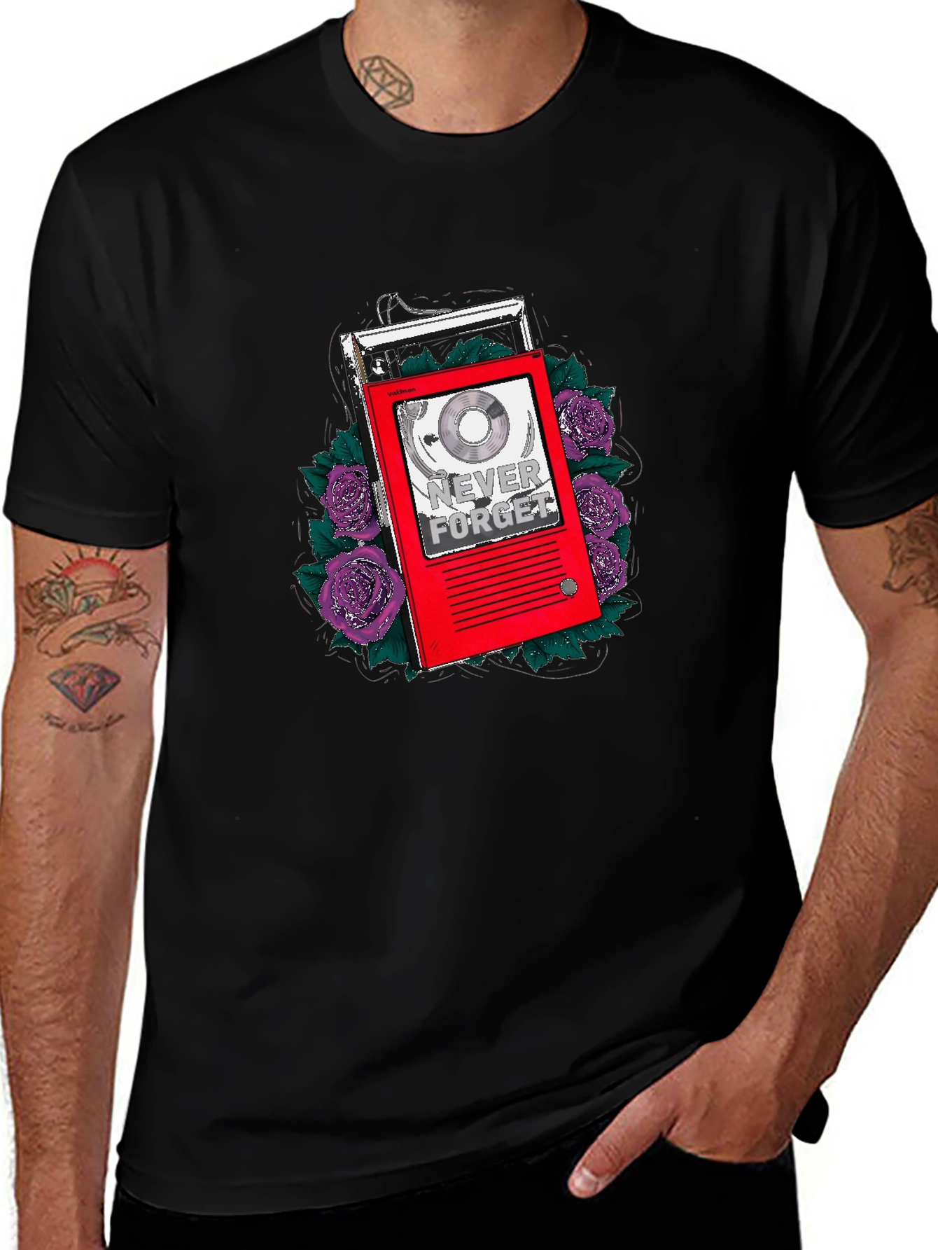 Retro Music Player Graphic T-Shirt