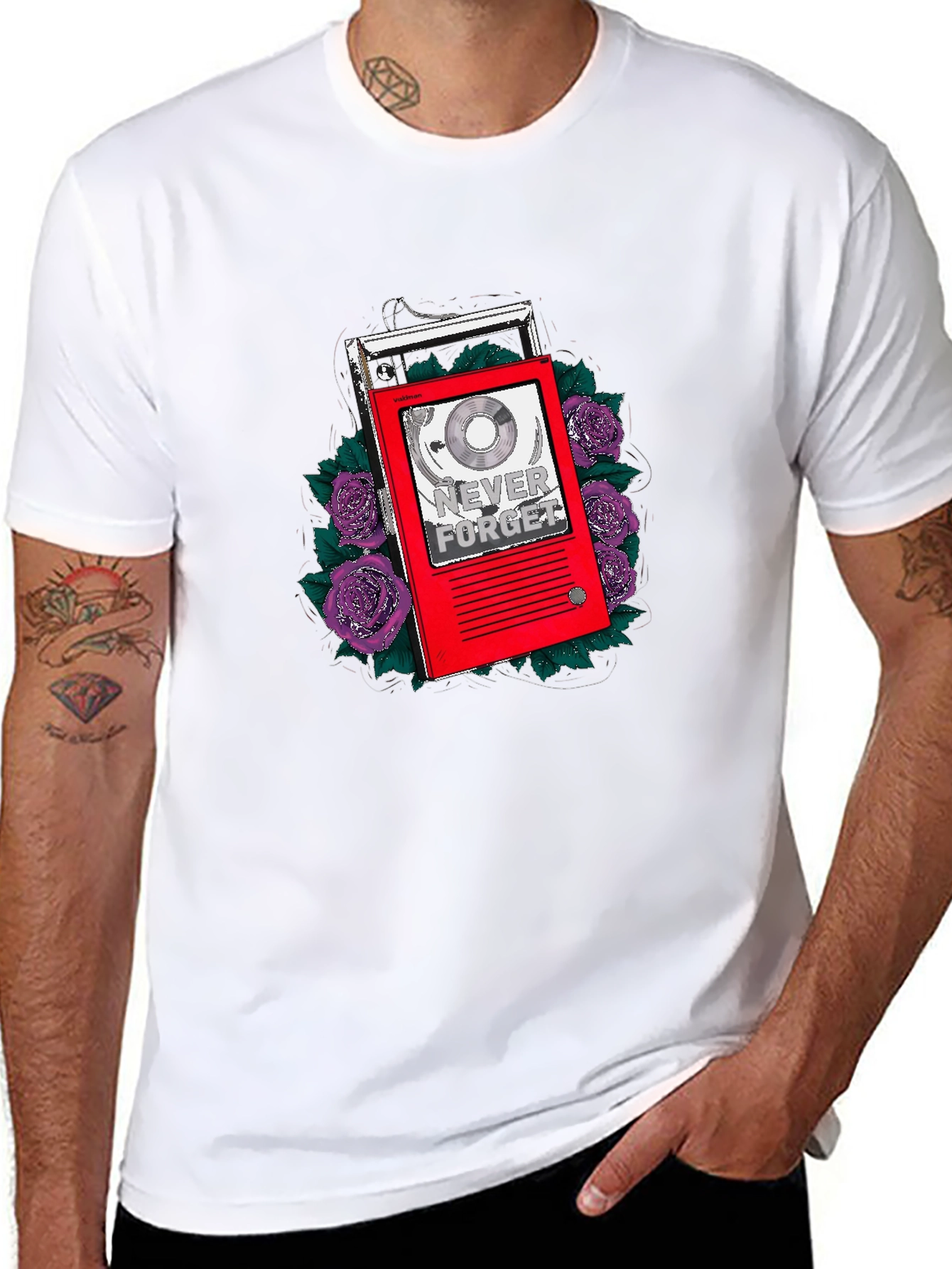 Retro Music Player Graphic T-Shirt