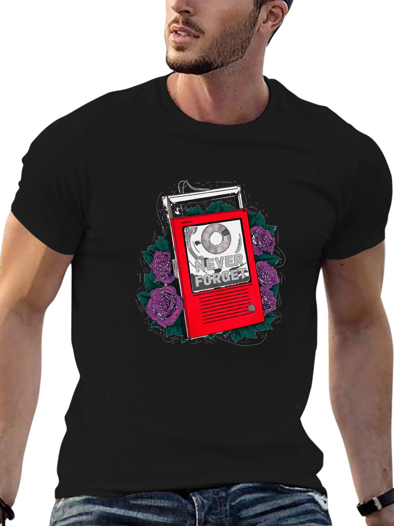 Retro Music Player Graphic T-Shirt