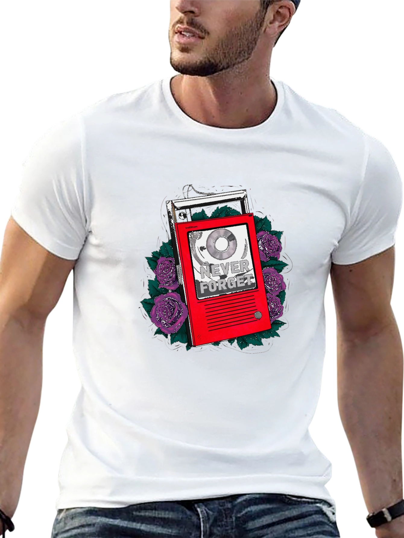 Retro Music Player Graphic T-Shirt