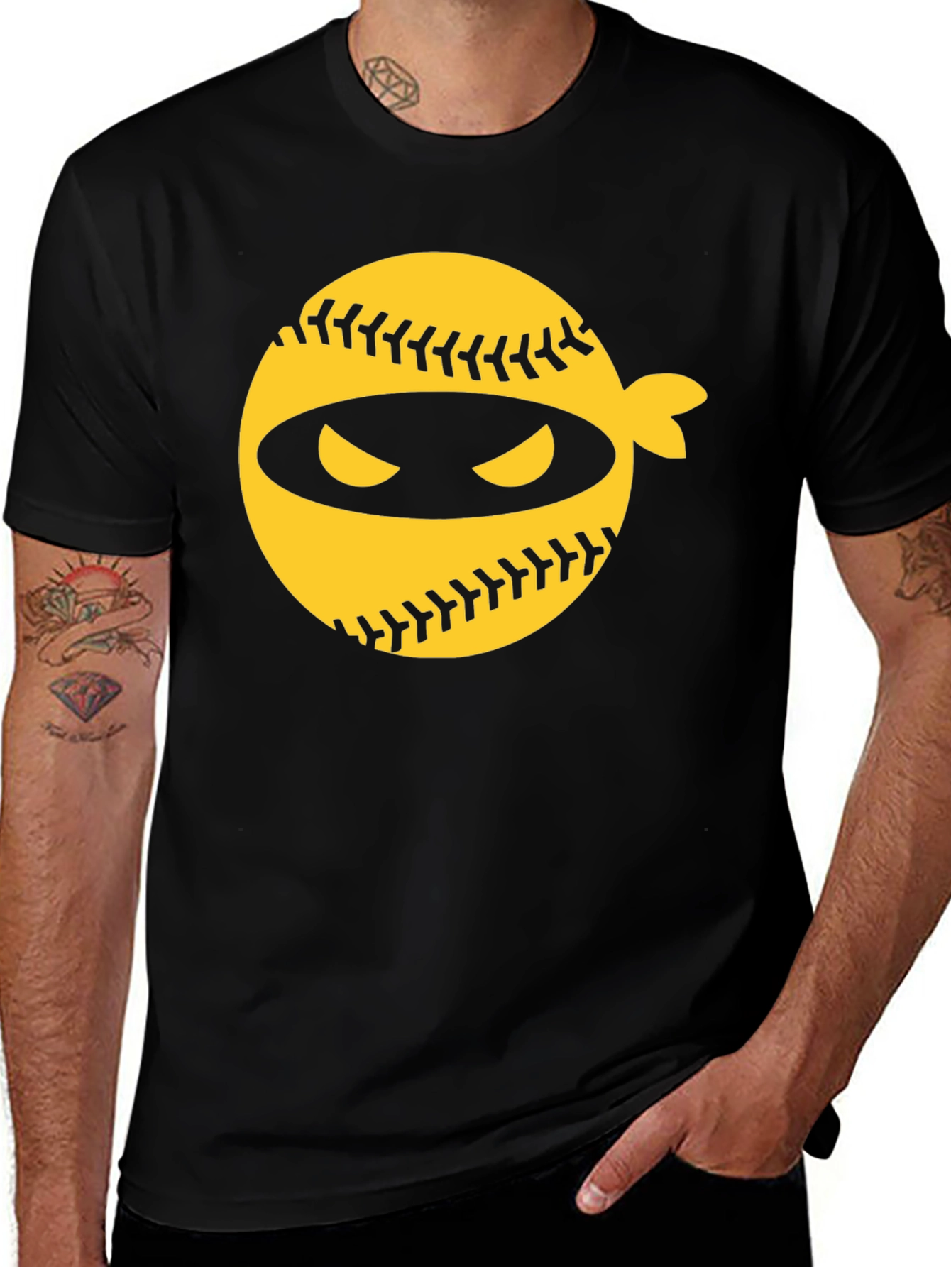 Baseball Ninja T-Shirt - Stealth Style!