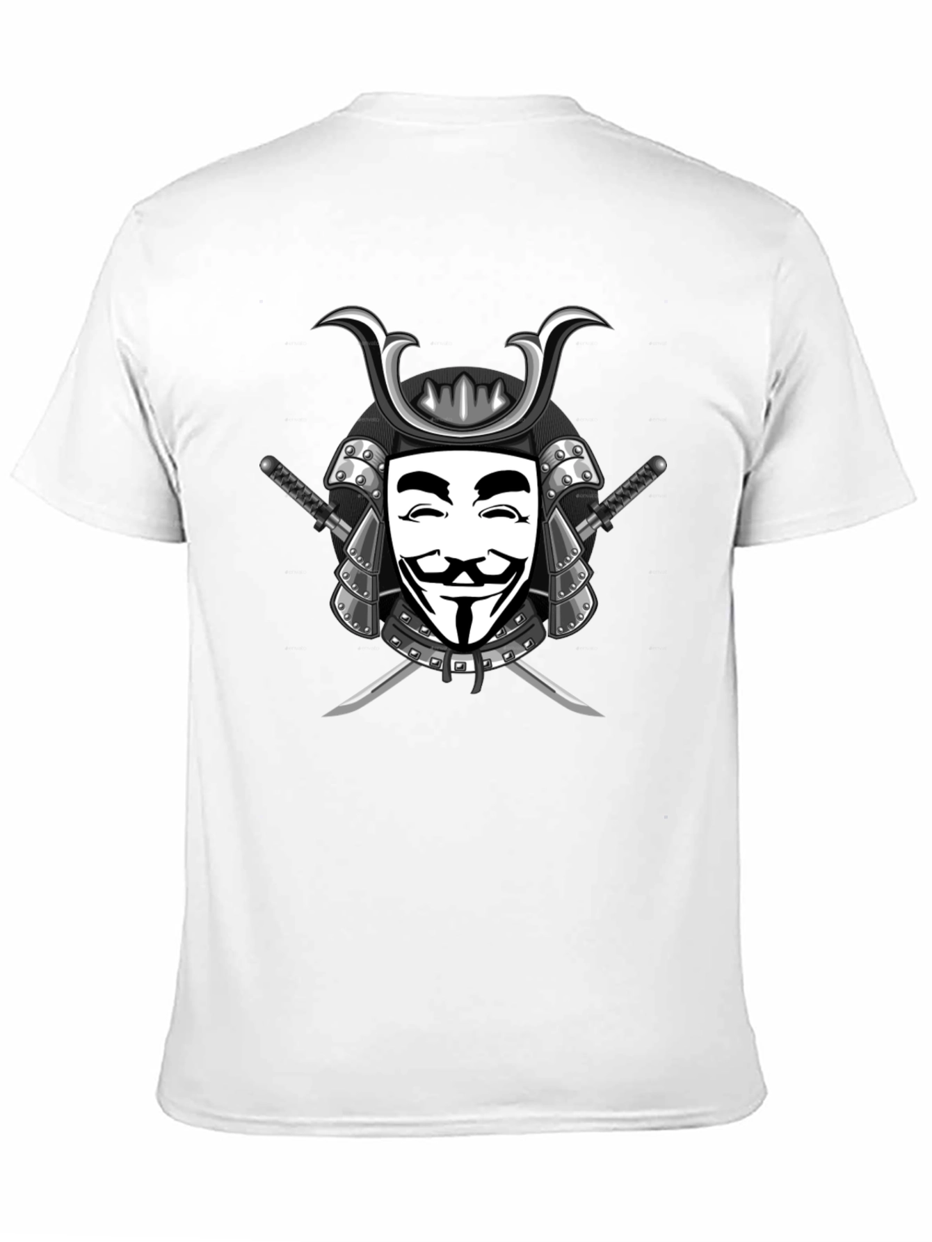 Samurai V Anonymous Mask Graphic T-Shirt