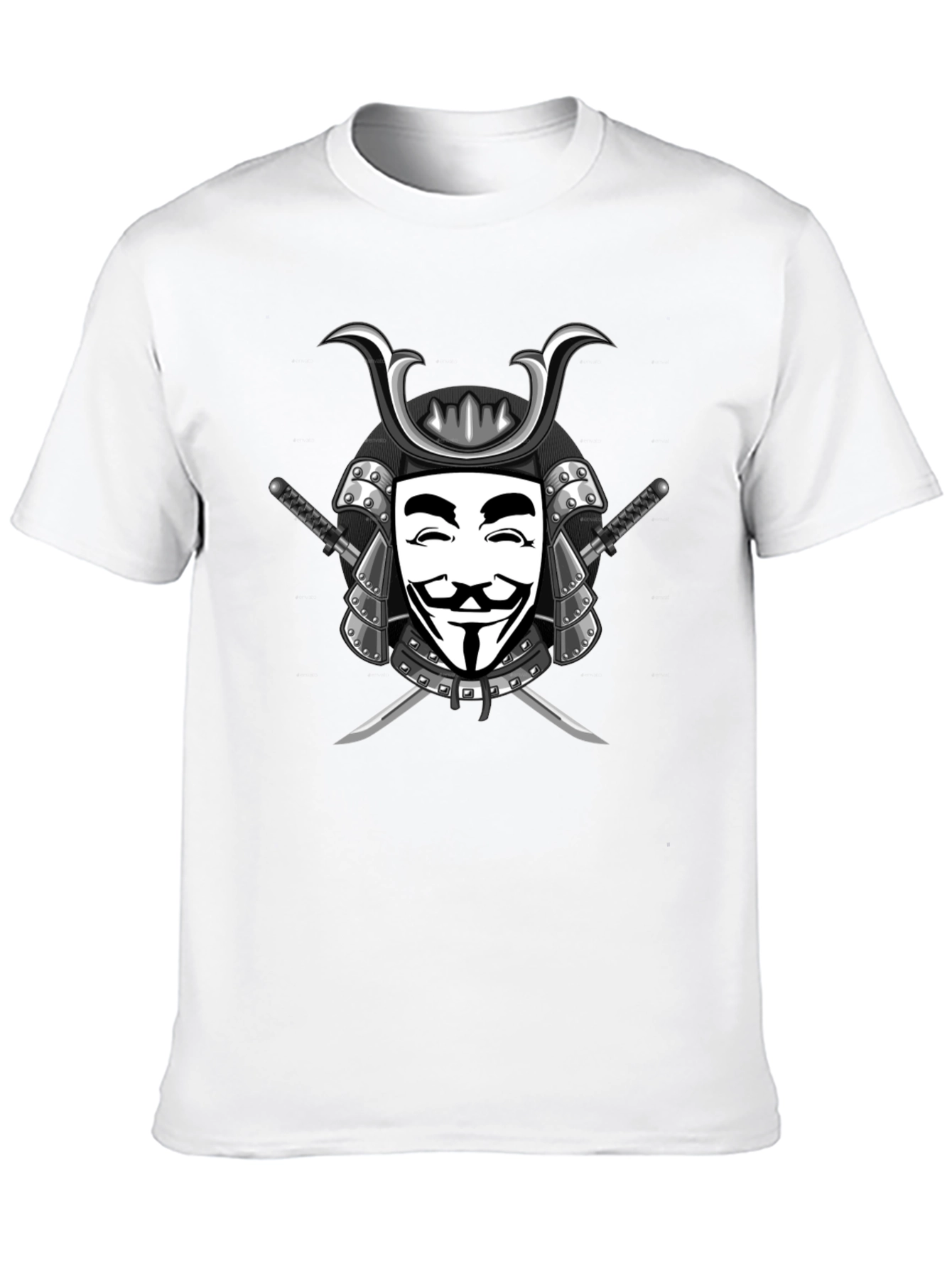 Samurai V Anonymous Mask Graphic T-Shirt