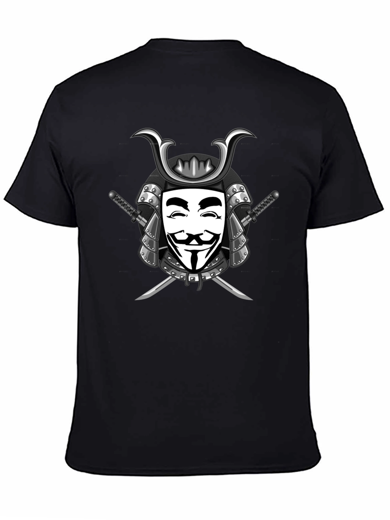 Samurai V Anonymous Mask Graphic T-Shirt