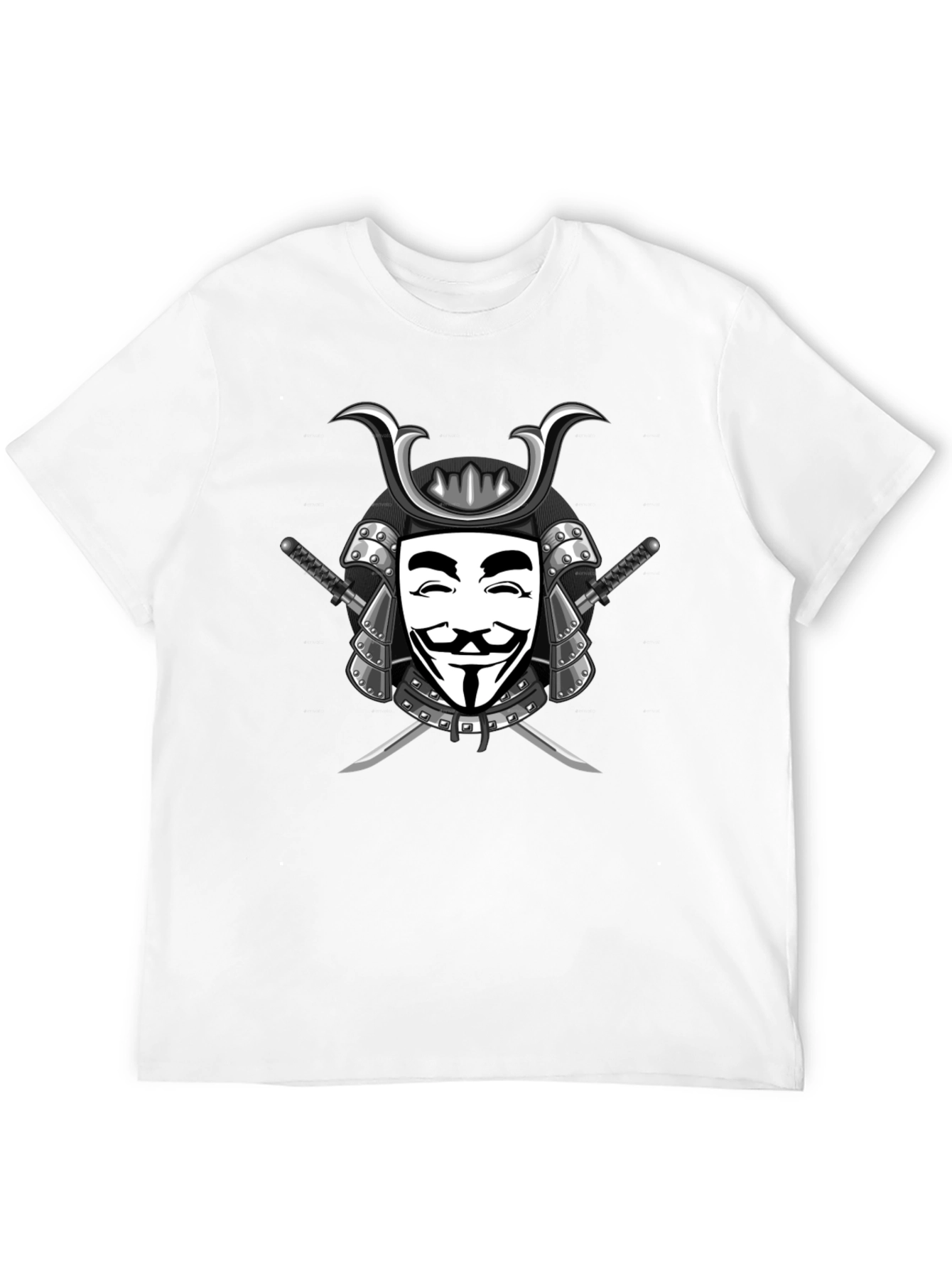 Samurai V Anonymous Mask Graphic T-Shirt
