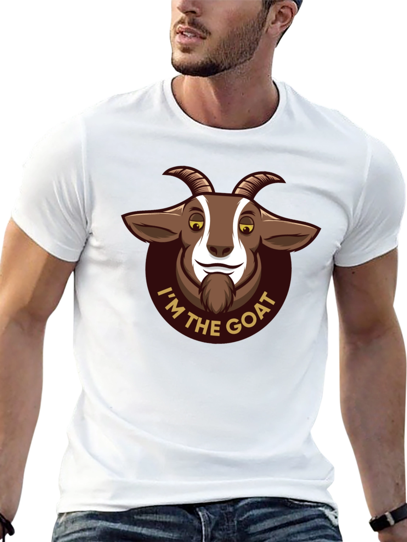 Im The Goat Graphic T-Shirt - Black Cotton Tee