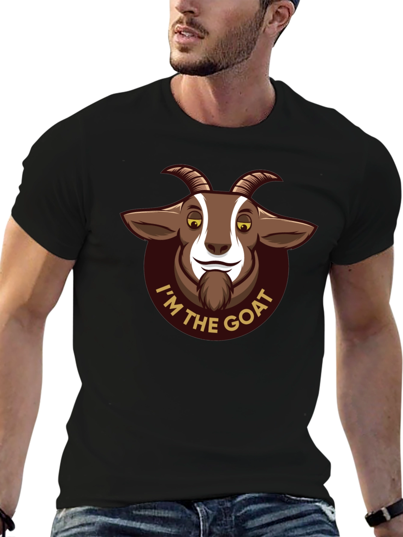 Im The Goat Graphic T-Shirt - Black Cotton Tee