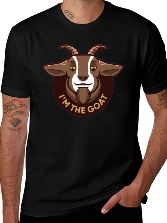 Im The Goat Graphic T-Shirt - Black Cotton Tee