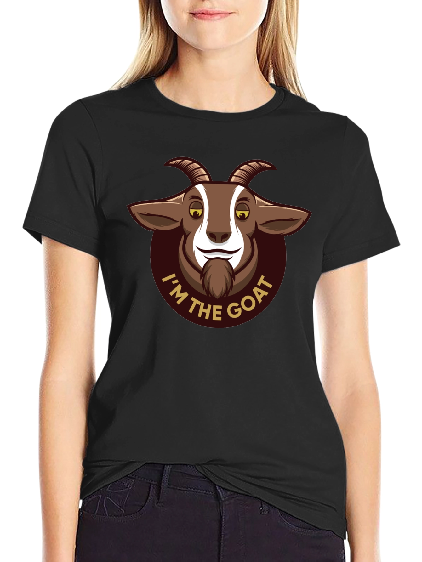 Im The Goat Graphic T-Shirt - Black Cotton Tee