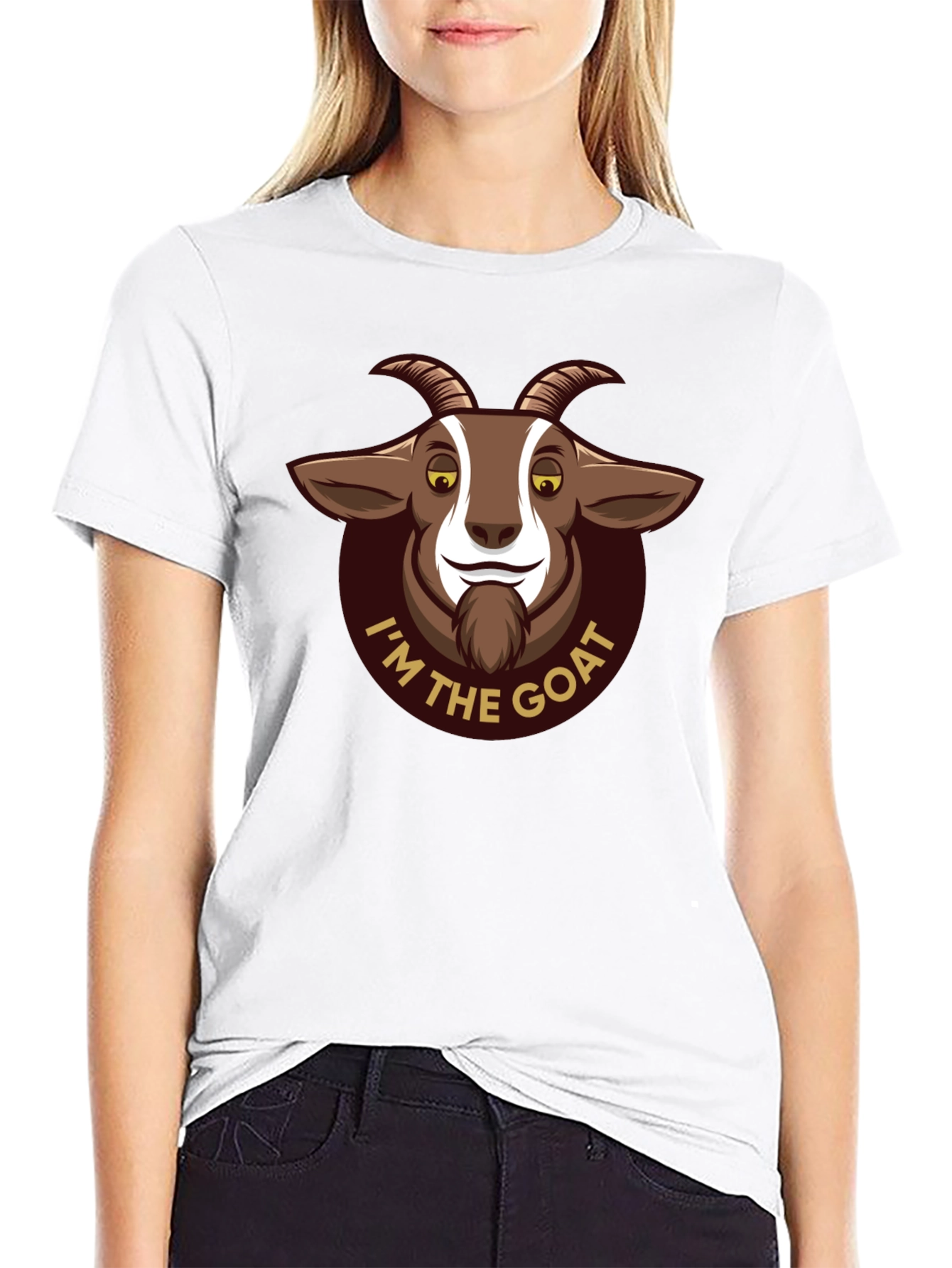 Im The Goat Graphic T-Shirt - Black Cotton Tee