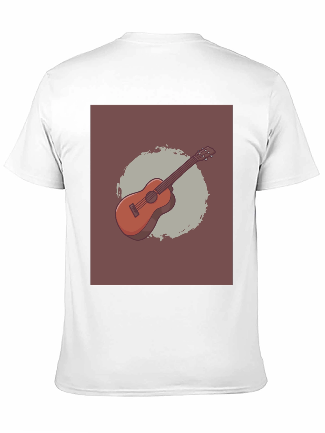 Guitar Graphic Tee - Mens Casual Black T-Shirt