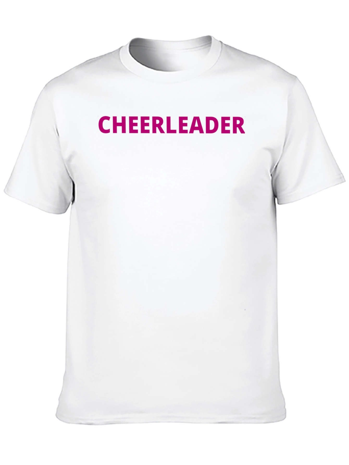 Cheerleader Graphic Black Crew Neck T-Shirt