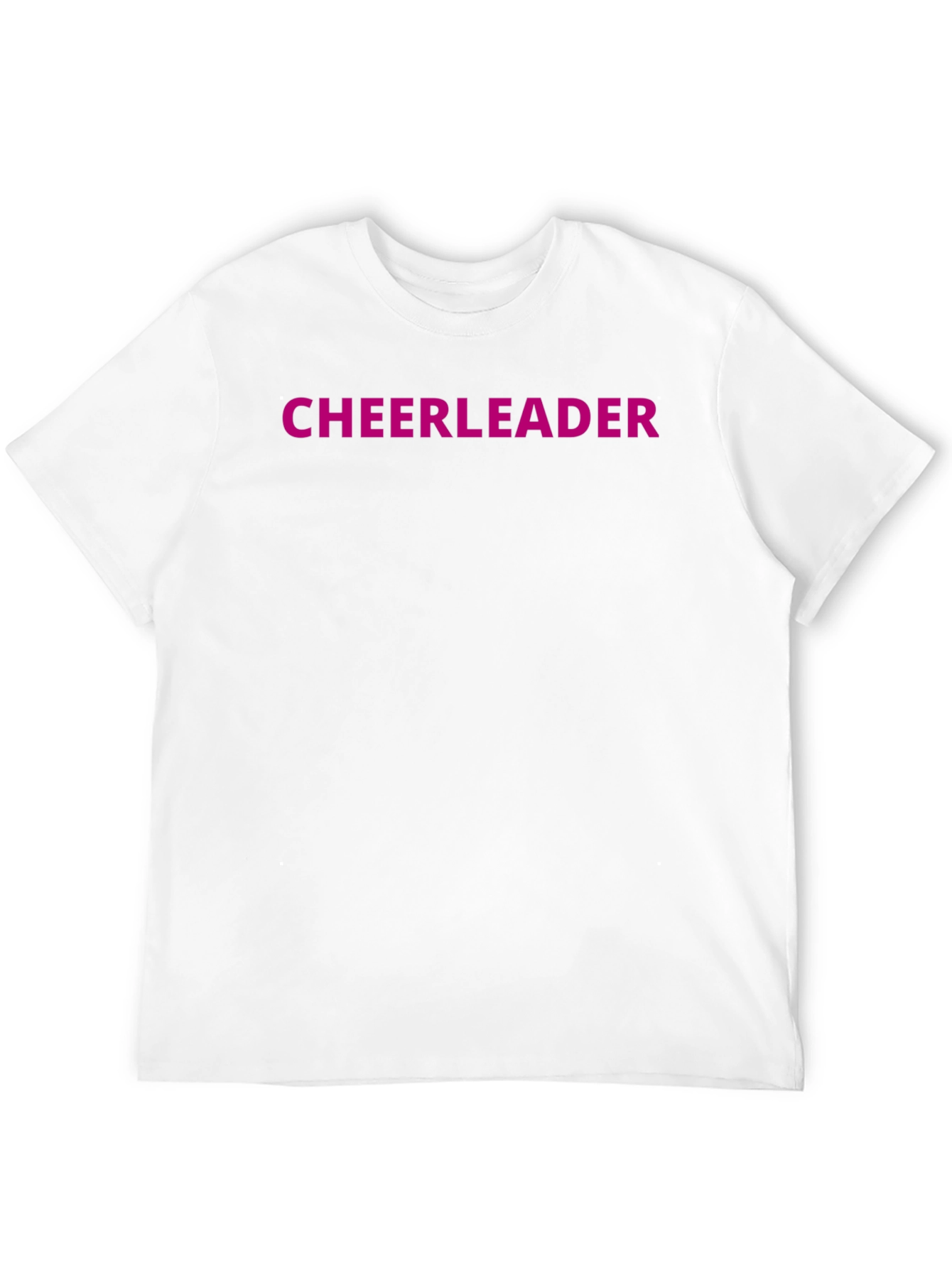 Cheerleader Graphic Black Crew Neck T-Shirt