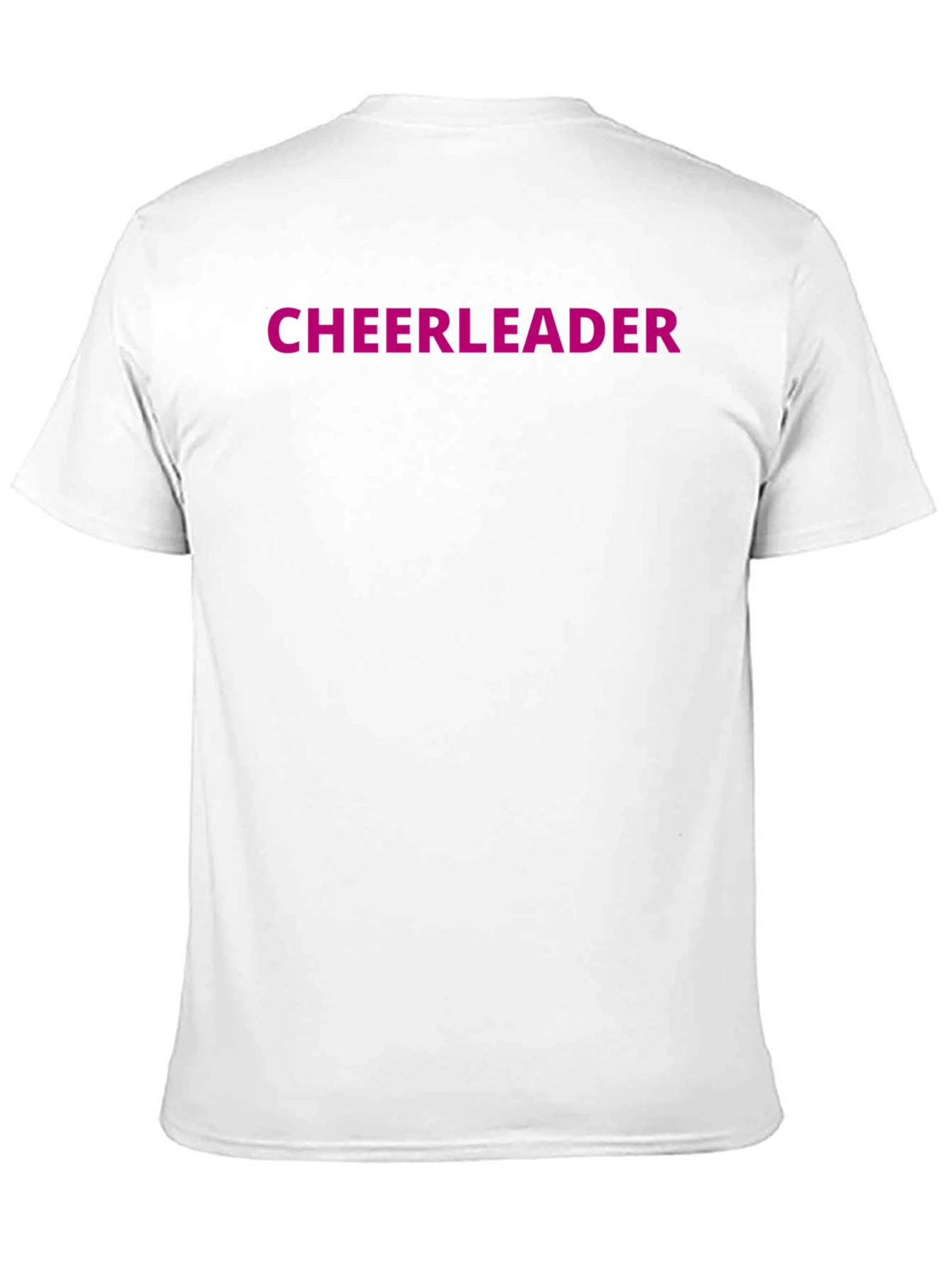 Cheerleader Graphic Black Crew Neck T-Shirt