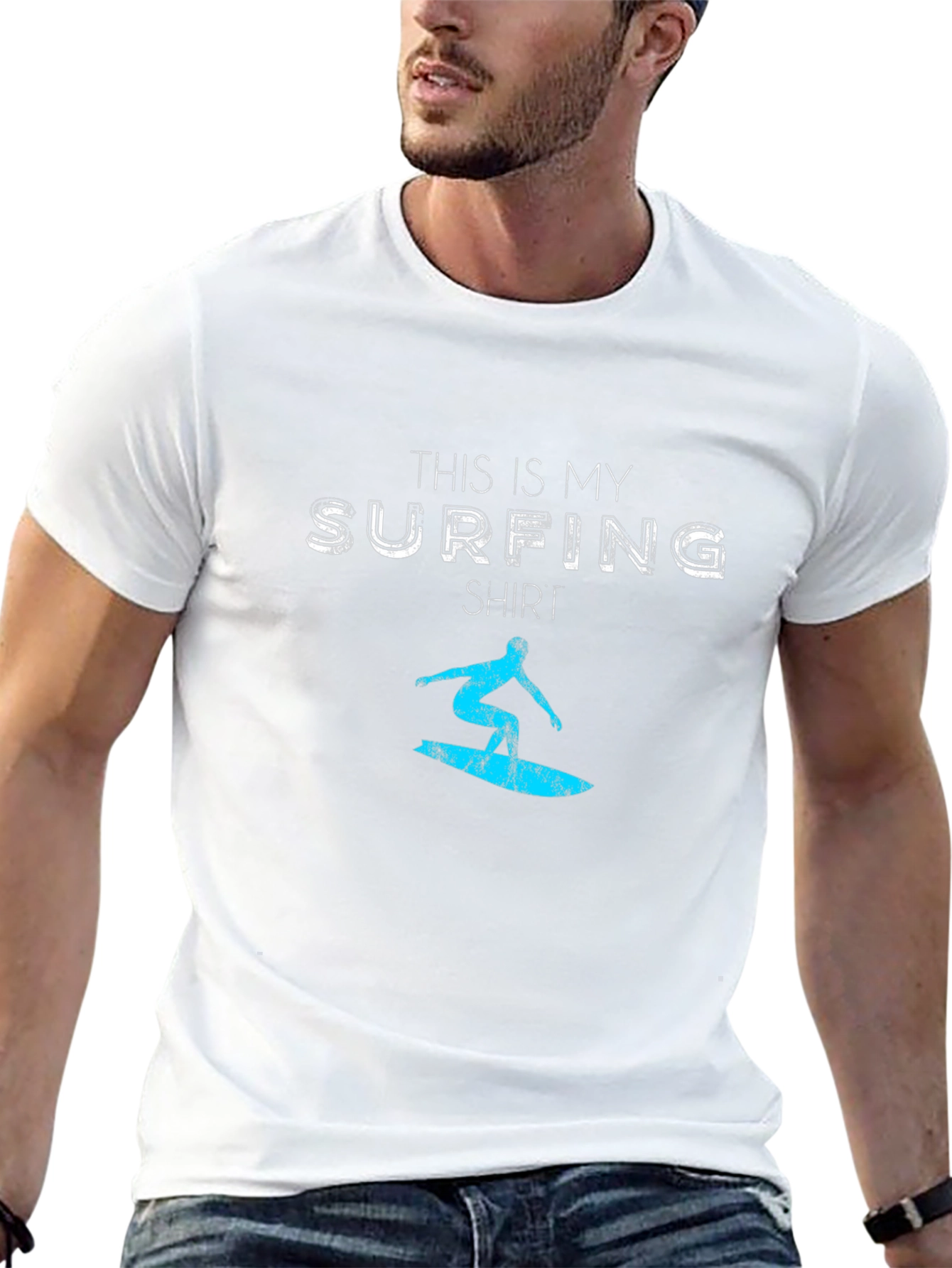 Surfing Shirt - Mens Graphic Tee - Surfer Design