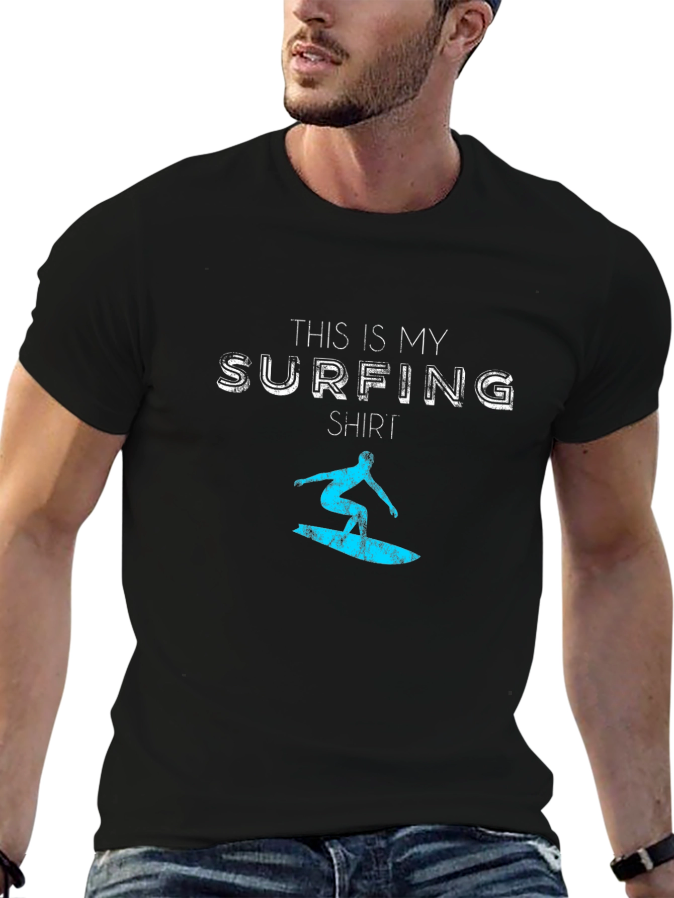 Surfing Shirt - Mens Graphic Tee - Surfer Design