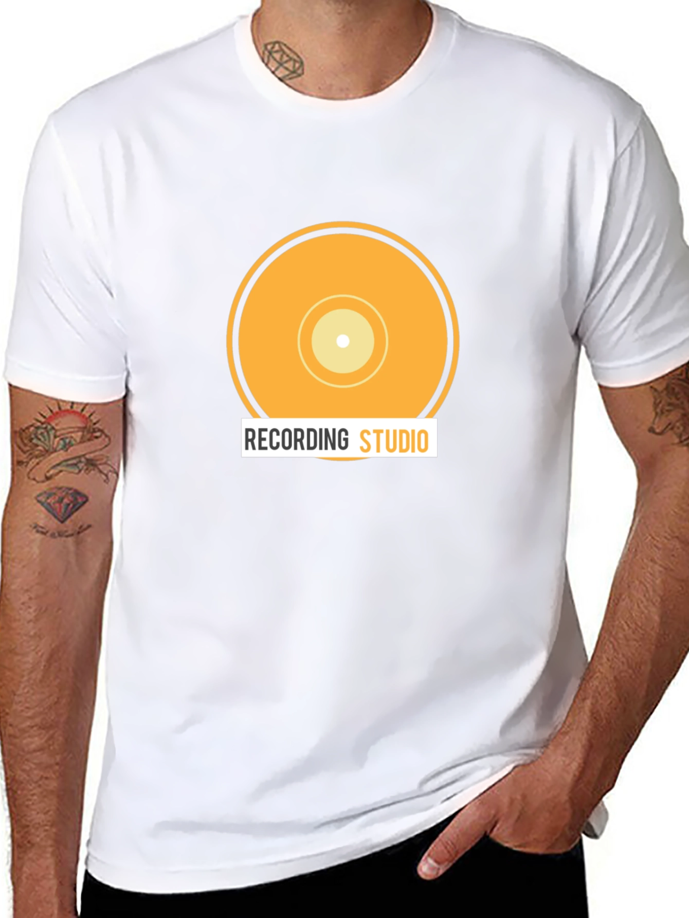 Recording Studio Retro Vinyl T-Shirt