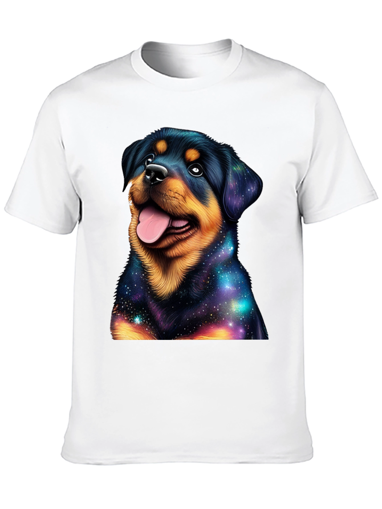 Galaxy Rottweiler Graphic T-Shirt - Stylish Dog Tee