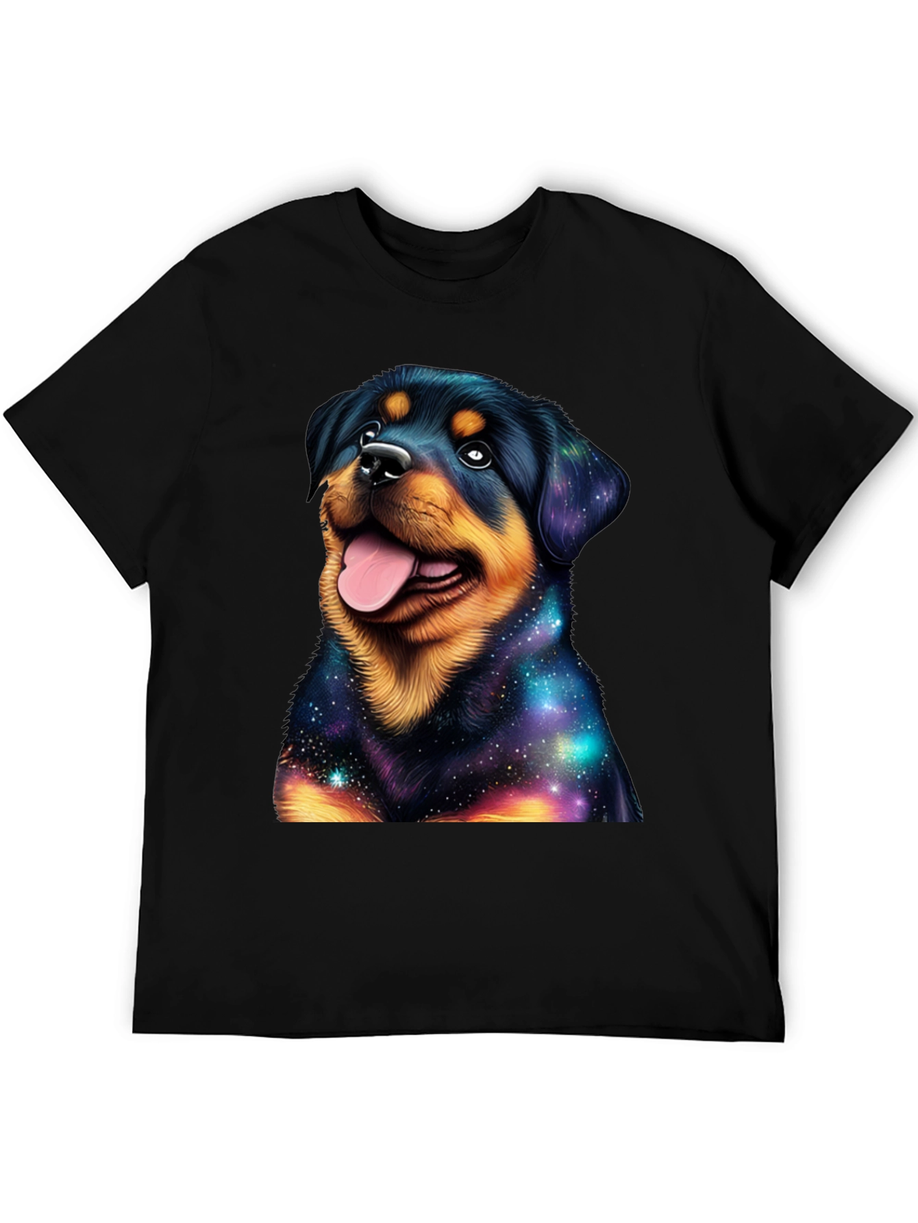 Galaxy Rottweiler Graphic T-Shirt - Stylish Dog Tee
