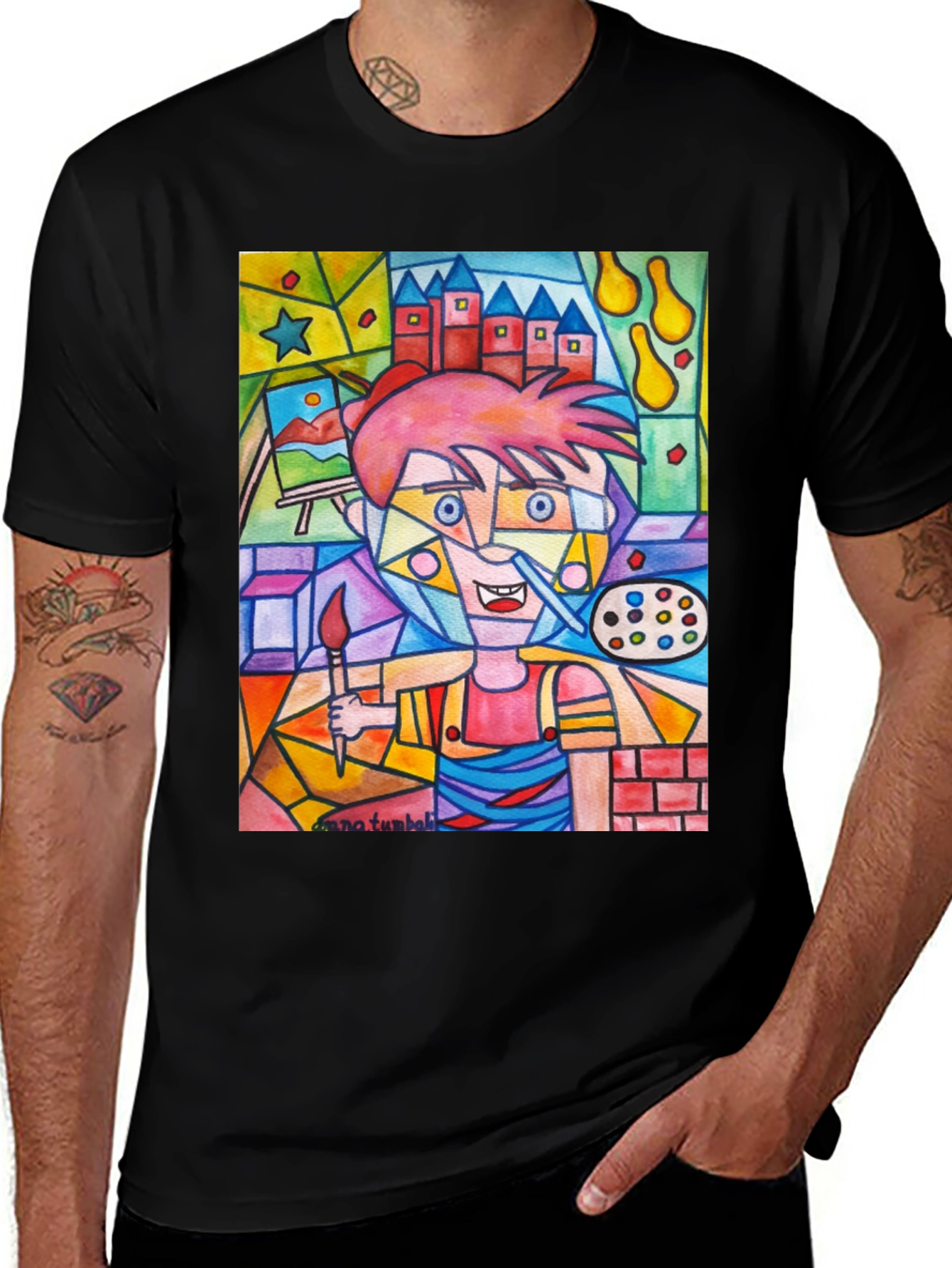 Artistic Painter Graphic Tee