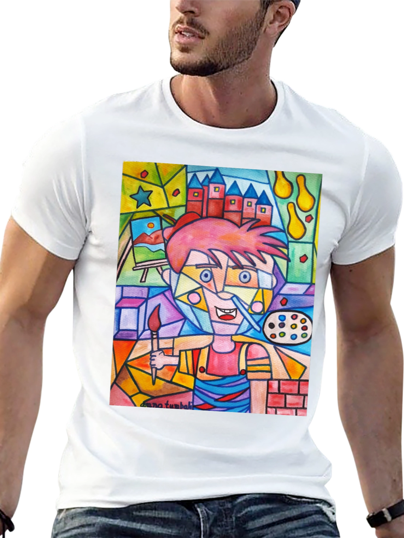 Artistic Painter Graphic Tee