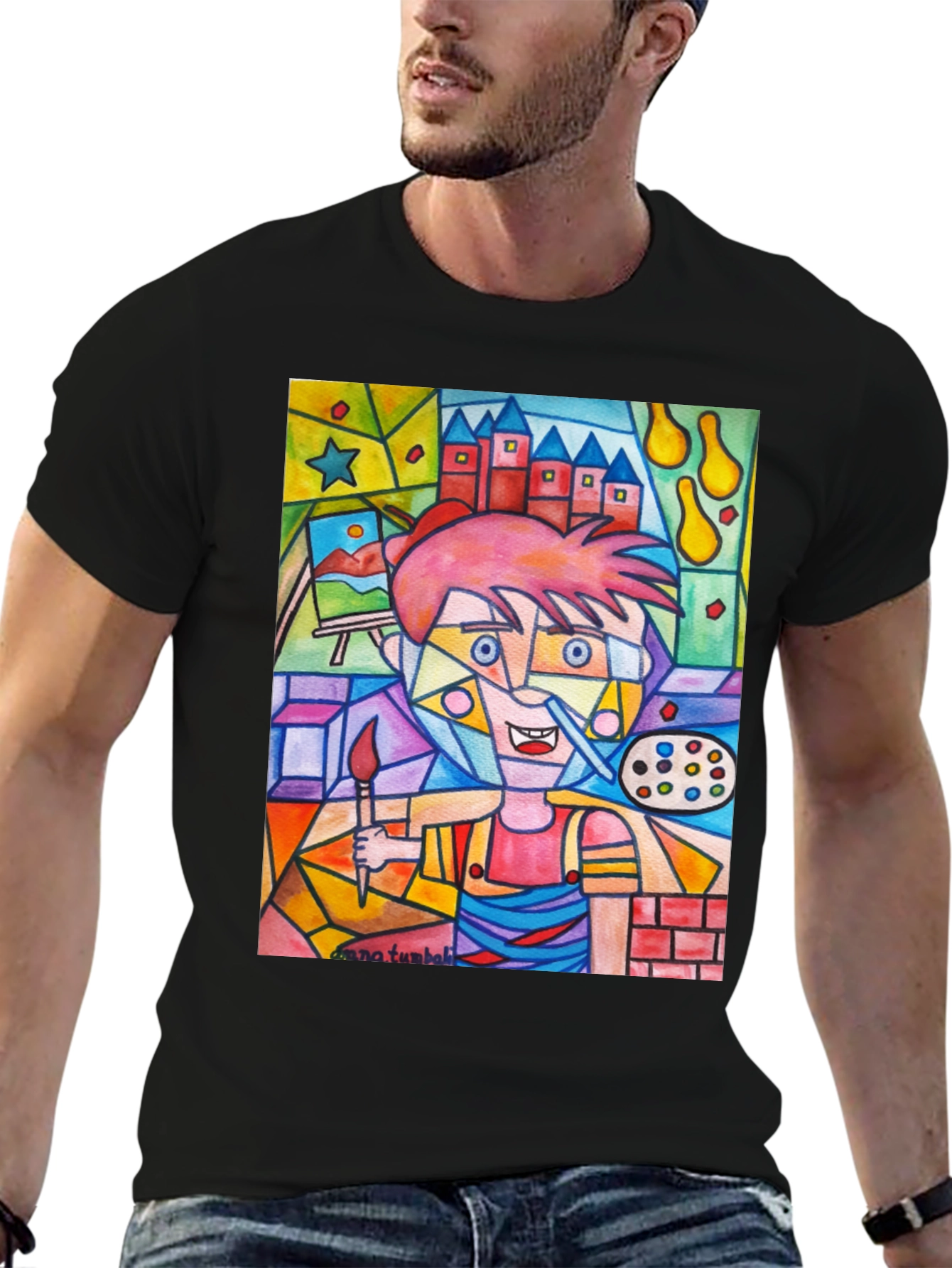 Artistic Painter Graphic Tee