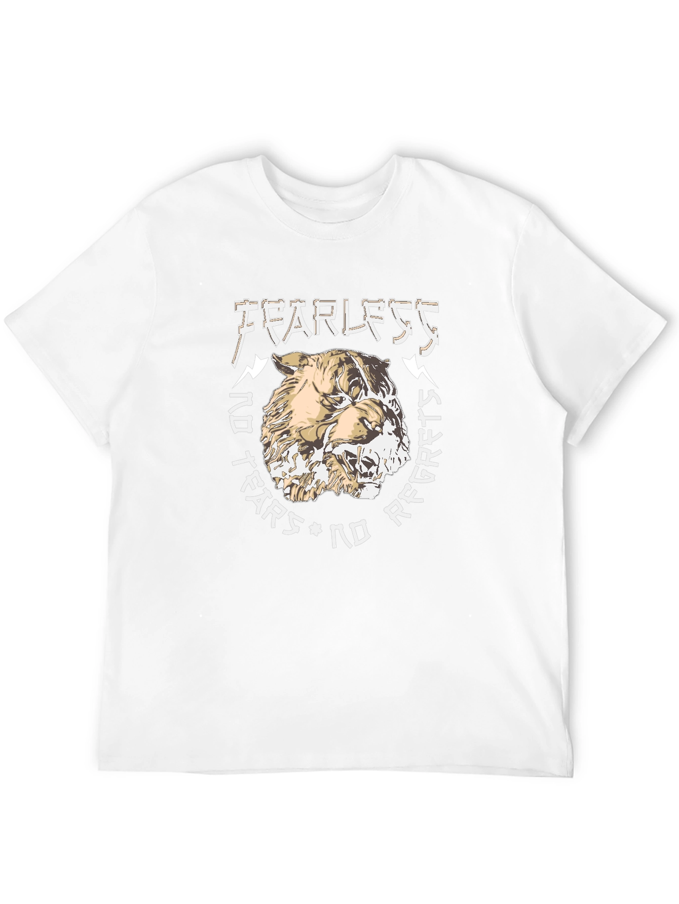 Fearless Graphic Print T-Shirt - Black