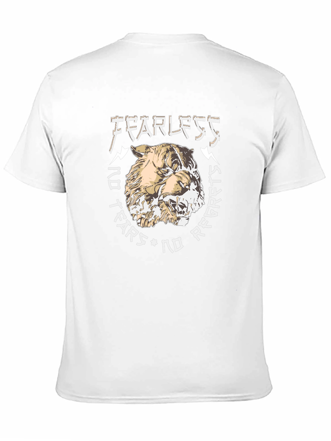 Fearless Graphic Print T-Shirt - Black