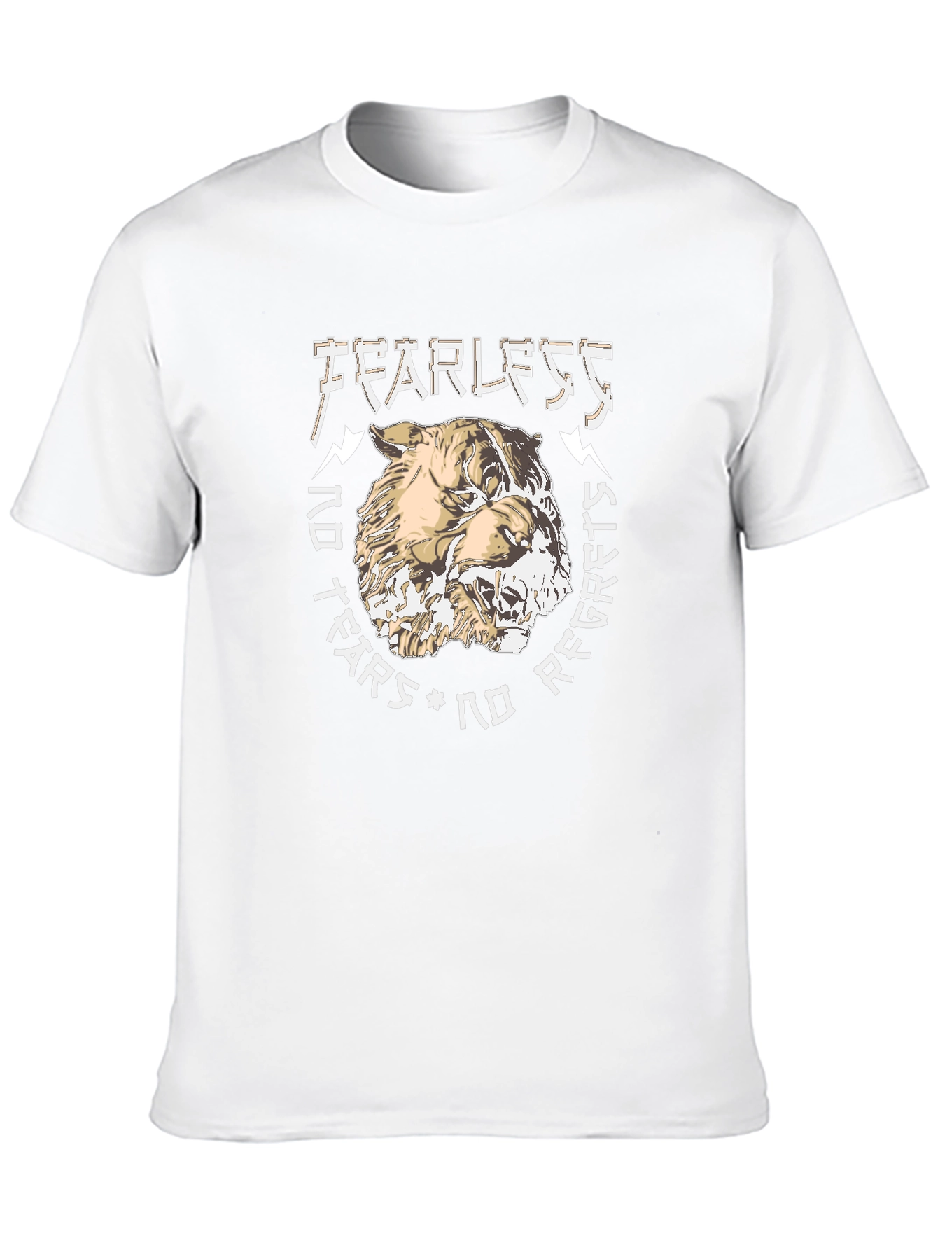 Fearless Graphic Print T-Shirt - Black