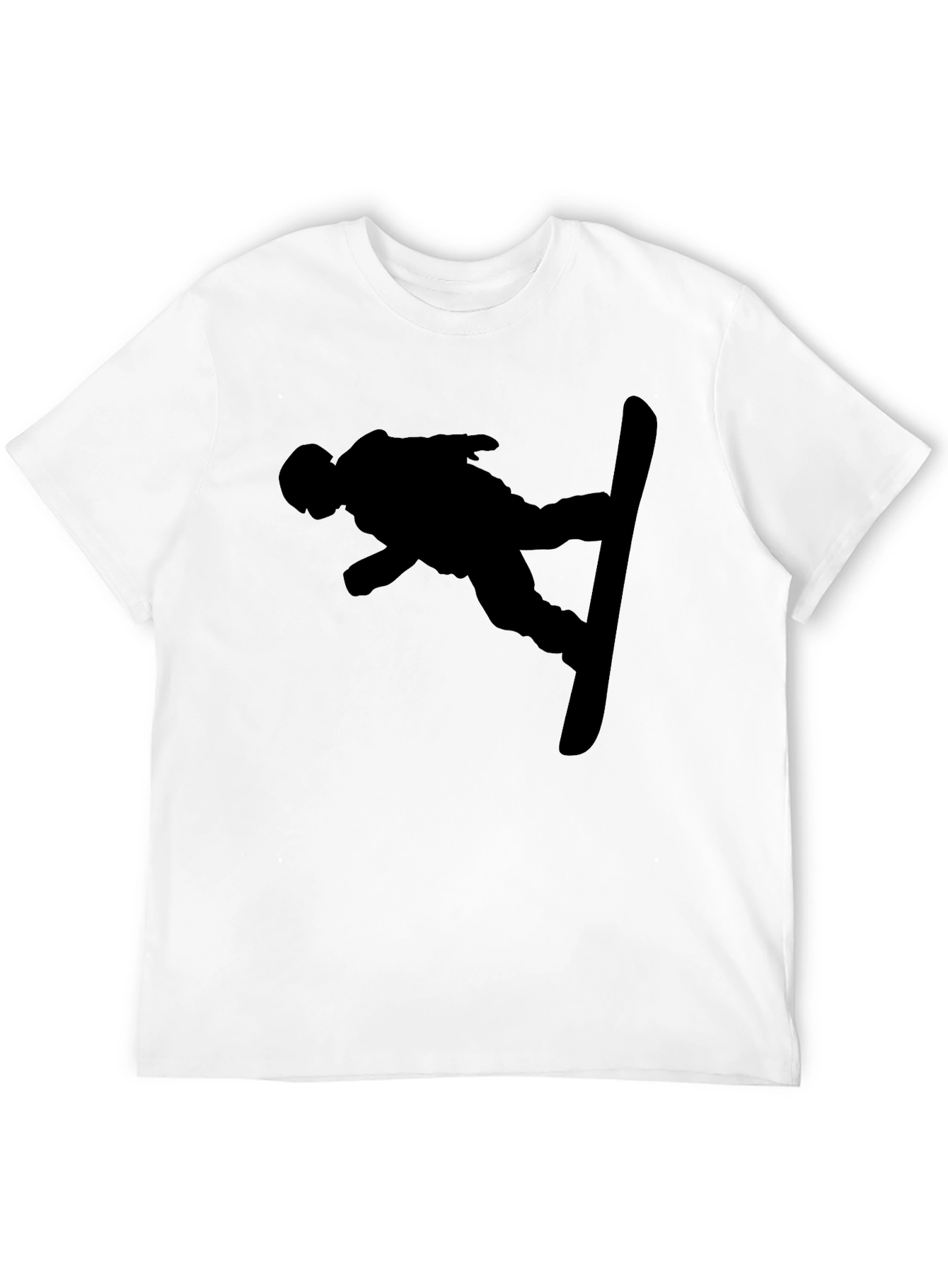 Silhouette Snowboarder Black T-Shirt