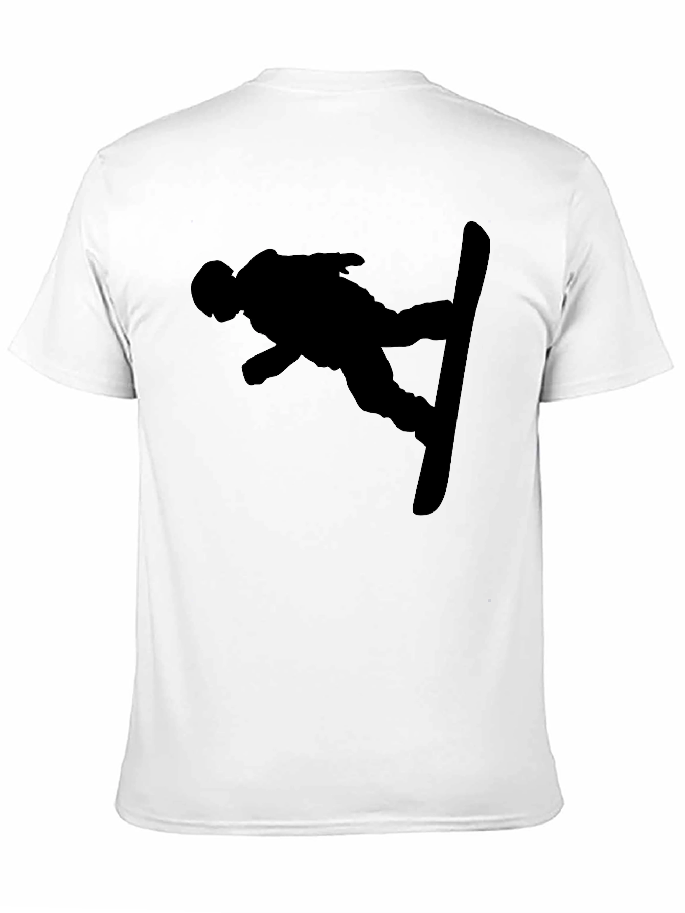 Silhouette Snowboarder Black T-Shirt